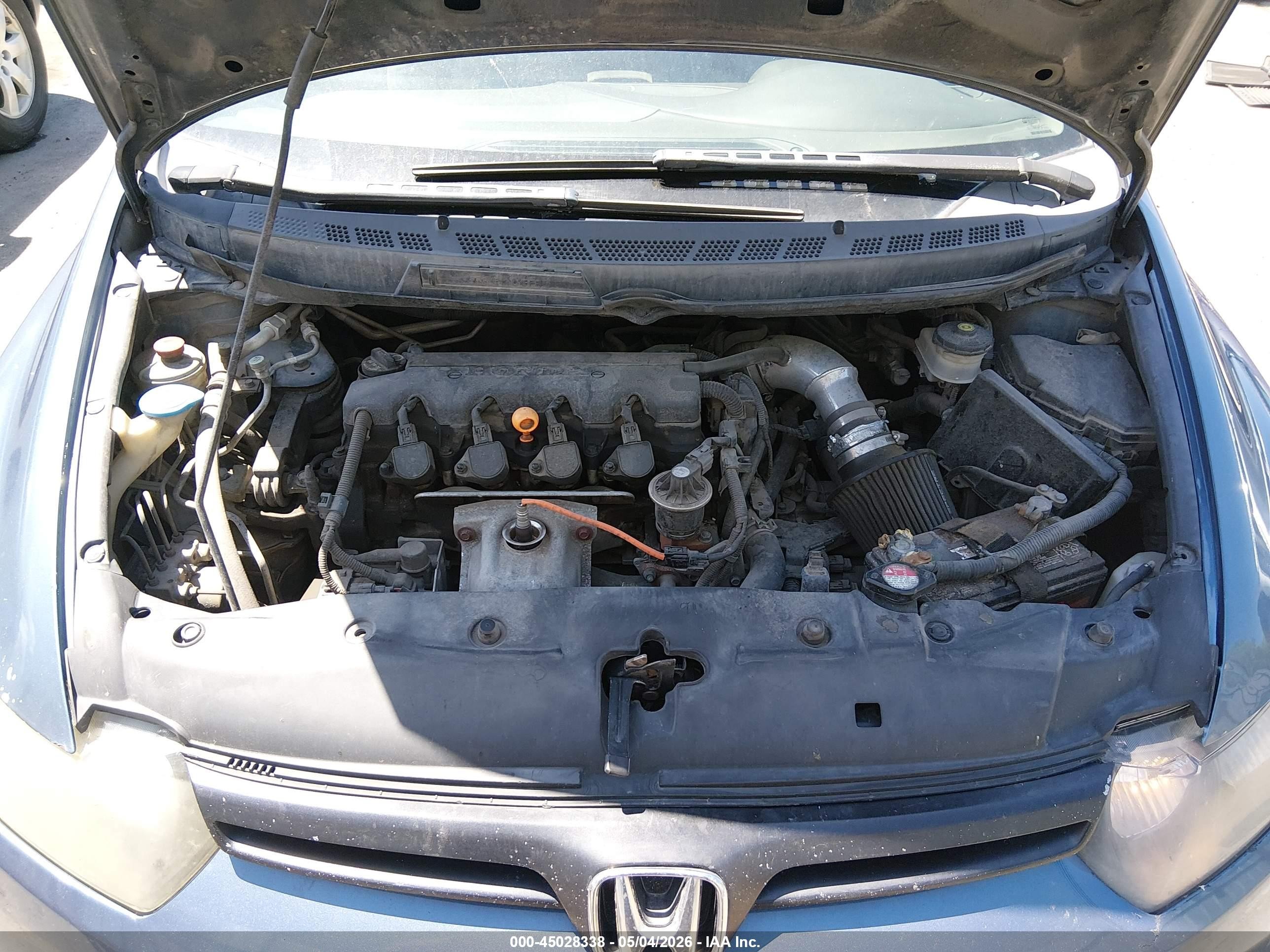 2008 Honda Civic Lx Blue vin: 2HGFG12658H502377
