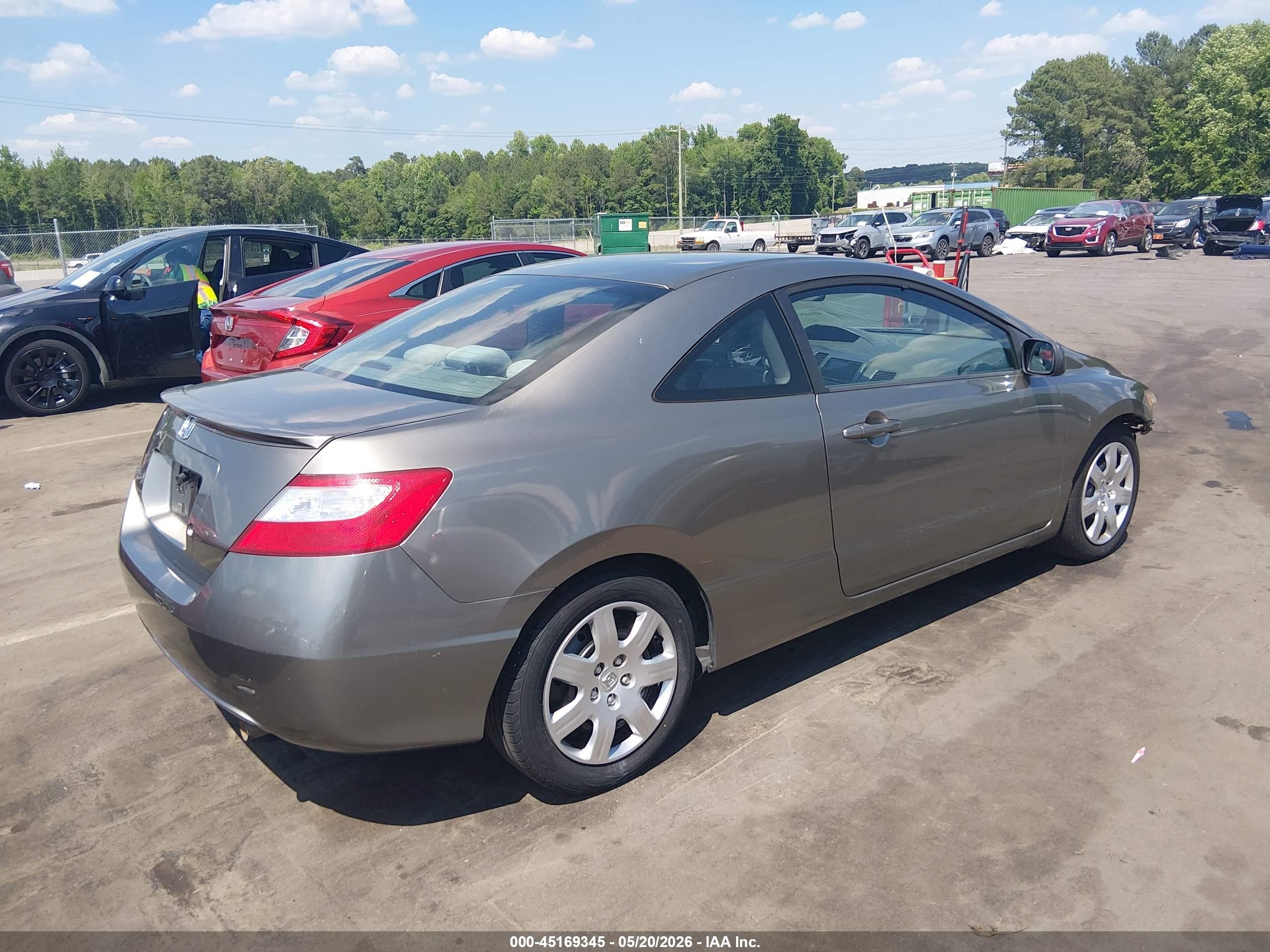 2008 Honda Civic Lx Pewter vin: 2HGFG12658H529613