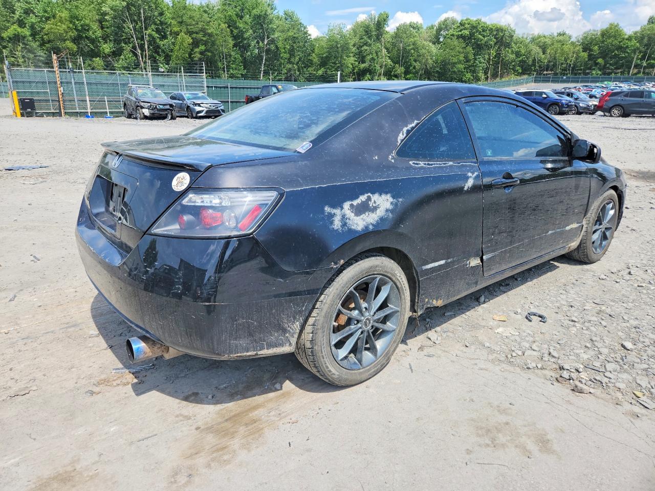 2008 Honda Civic Lx Black vin: 2HGFG12658H533757