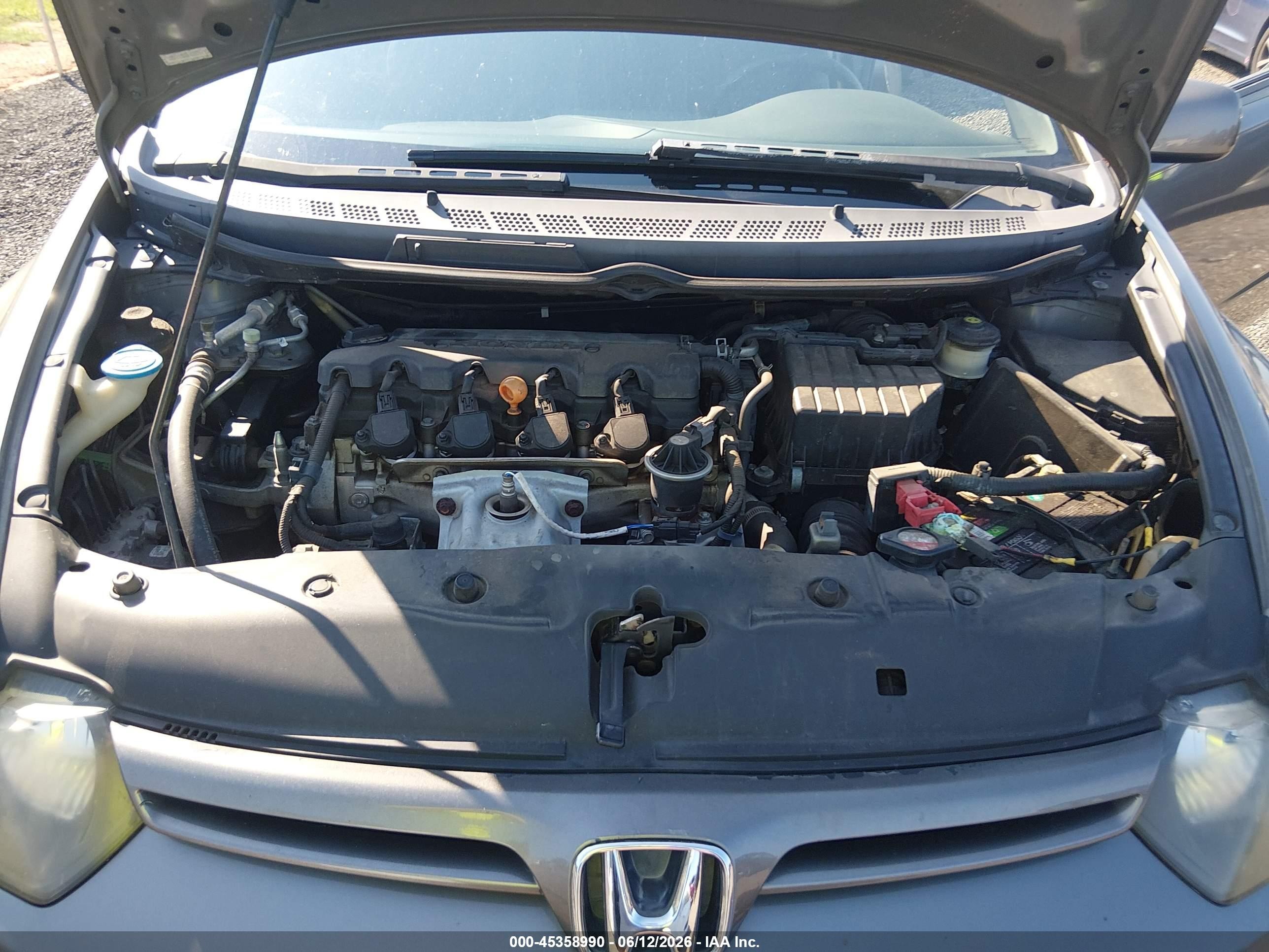 2008 Honda Civic Lx Gray vin: 2HGFG12658H548274