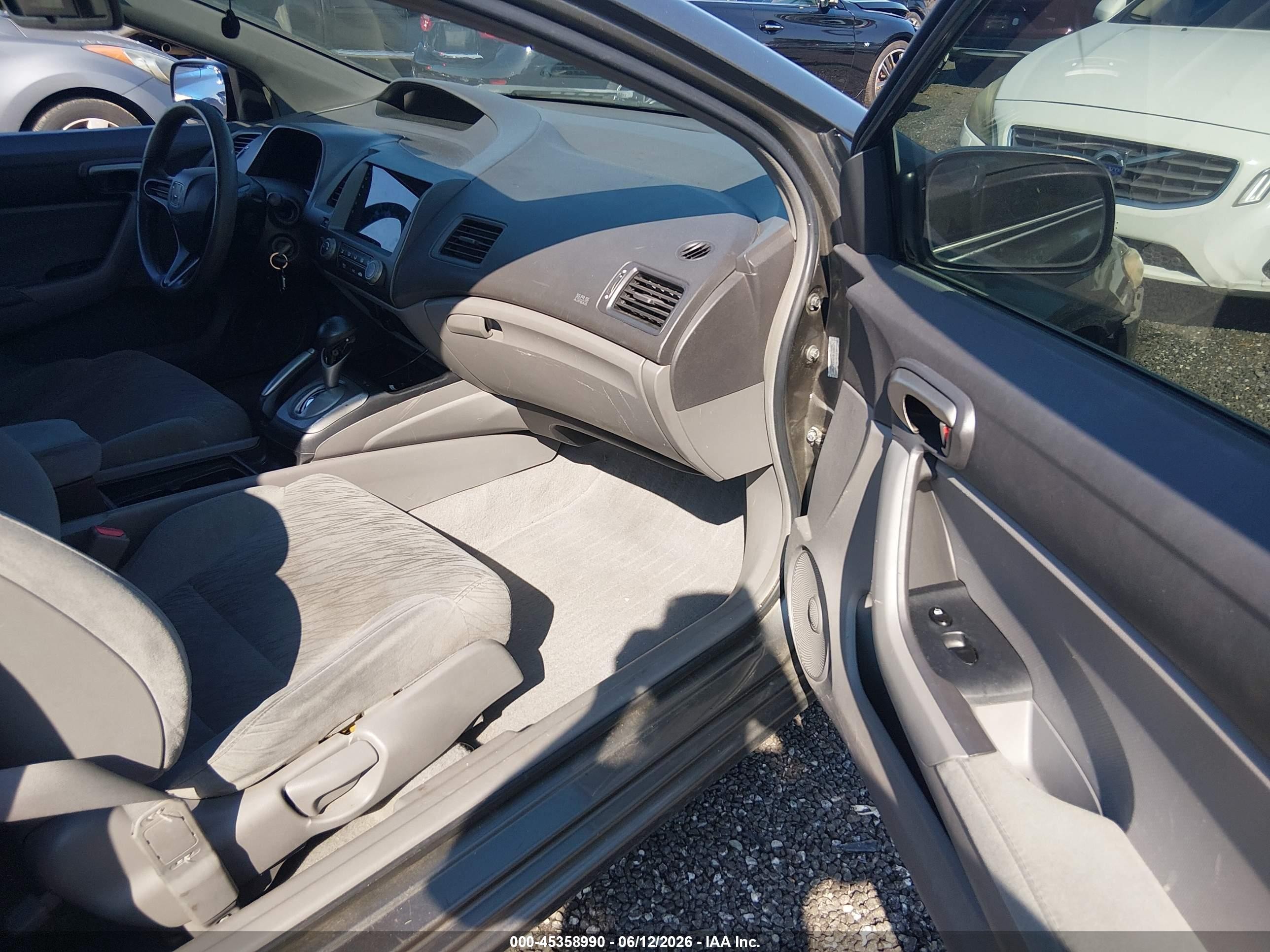 2008 Honda Civic Lx Gray vin: 2HGFG12658H548274