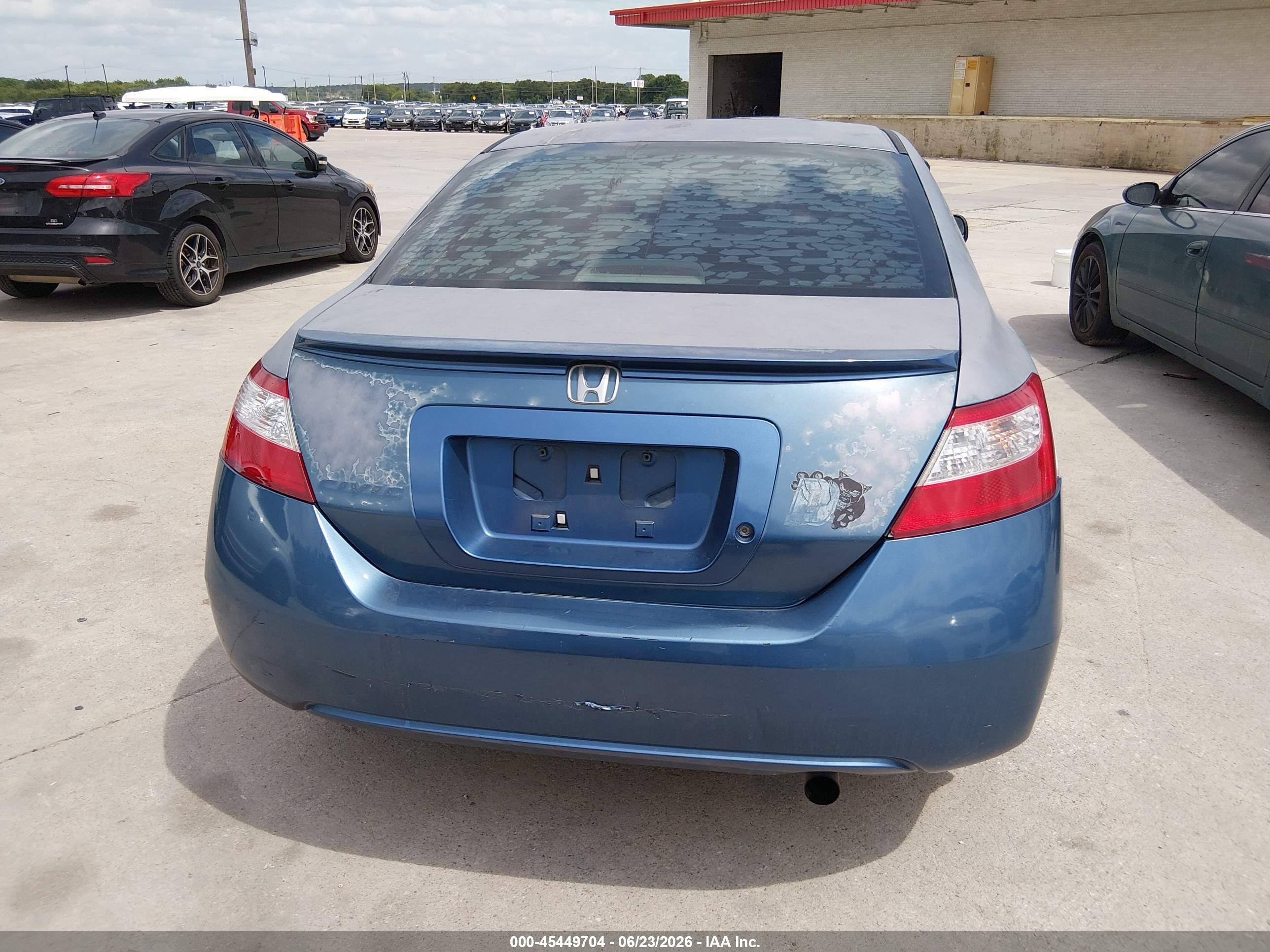 2008 Honda Civic Lx Blue vin: 2HGFG12658H572154