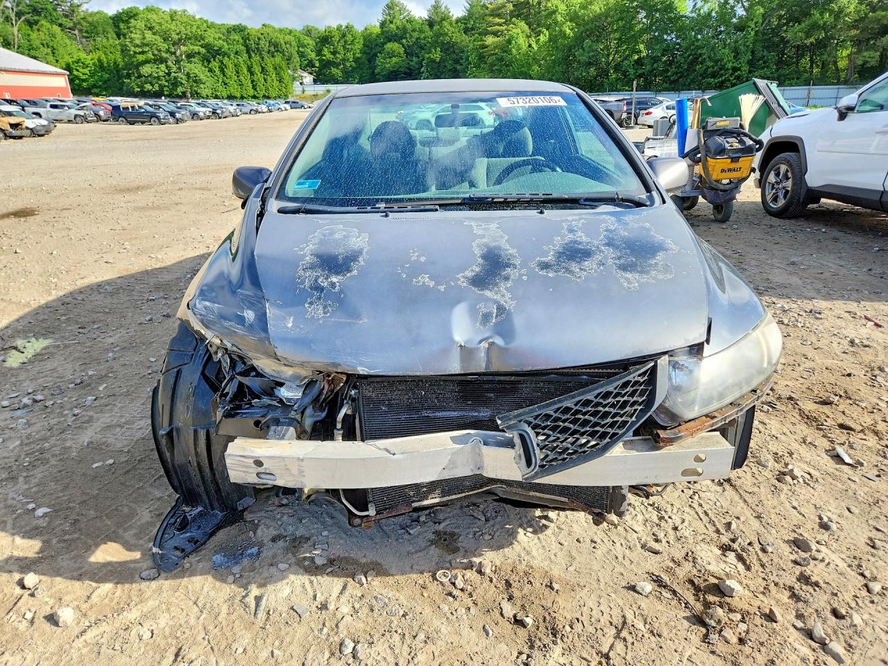 2009 Honda Civic Lx Серый vin: 2HGFG12659H507936