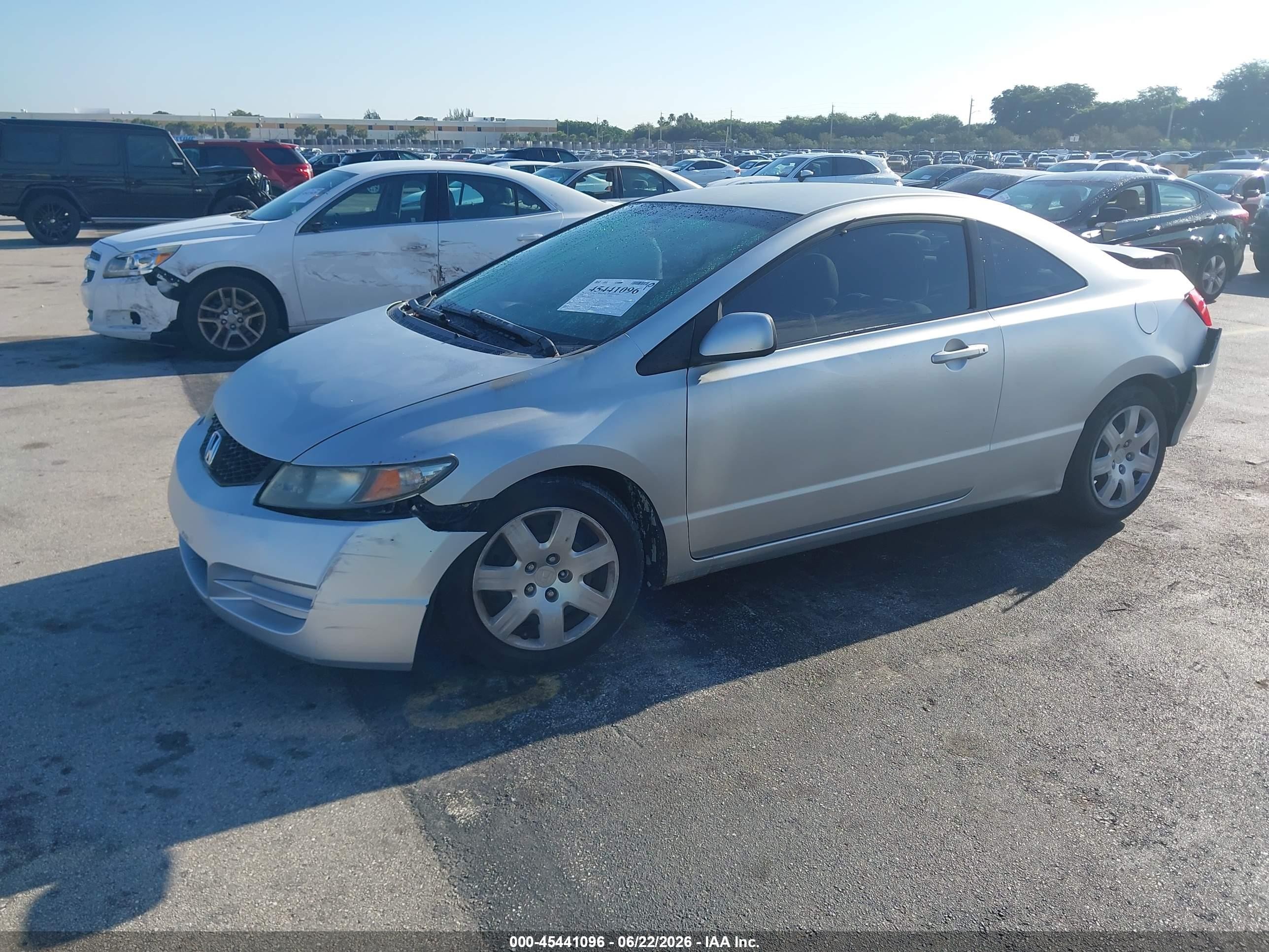 2009 Honda Civic Lx Gray vin: 2HGFG12659H507967