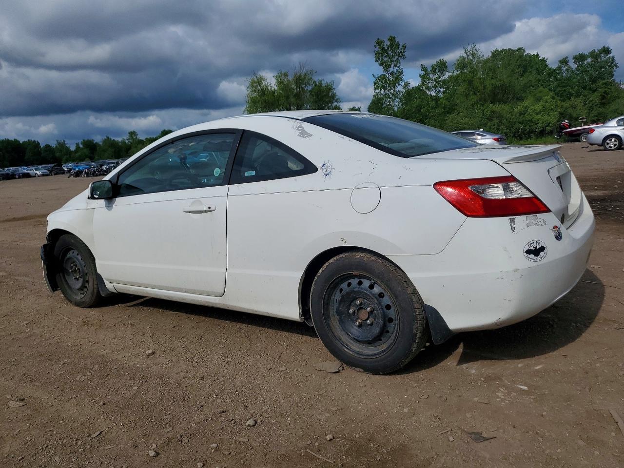 2009 Honda Civic Lx White vin: 2HGFG12659H513753