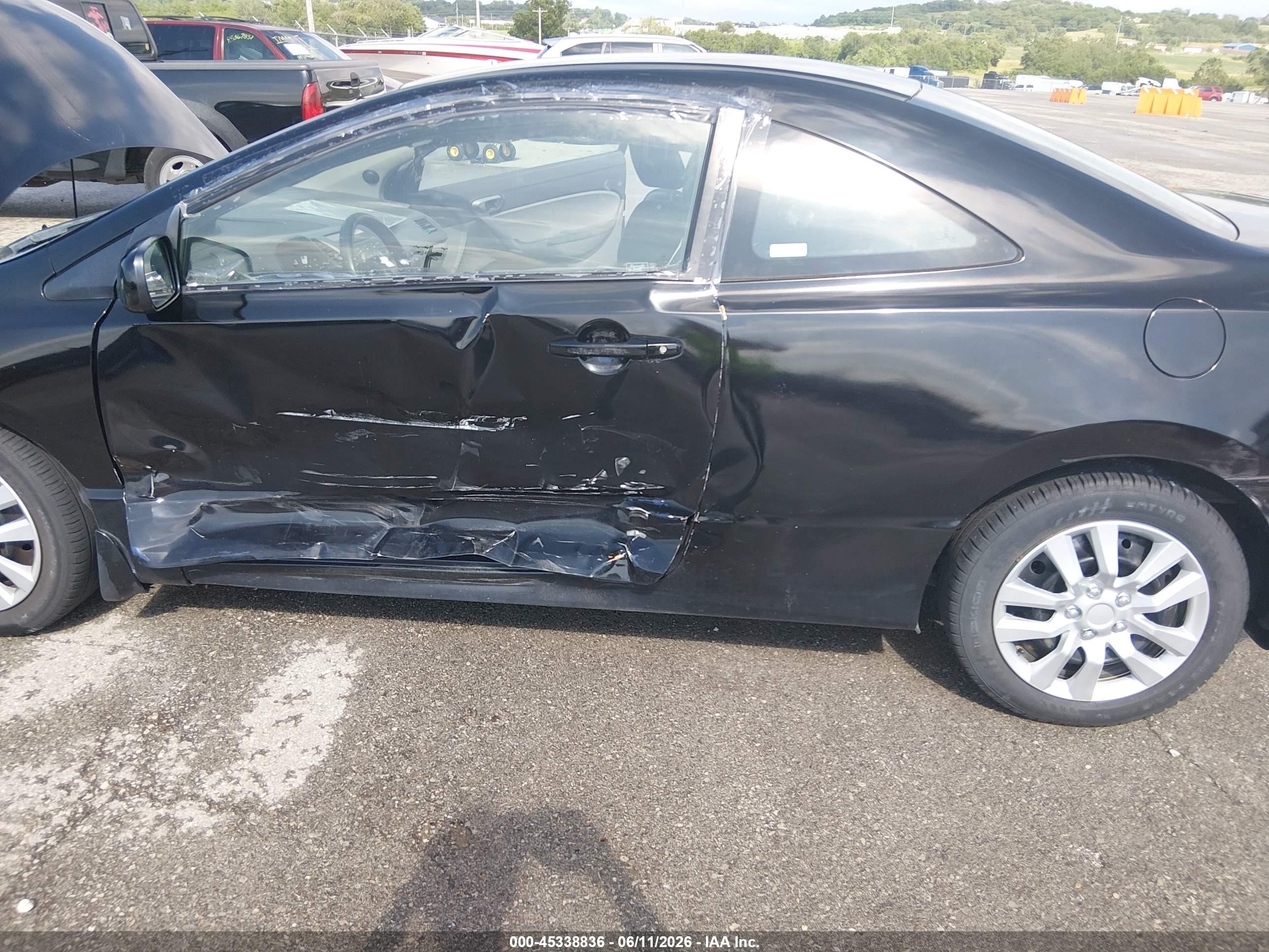 2009 Honda Civic Lx Black vin: 2HGFG12659H519066