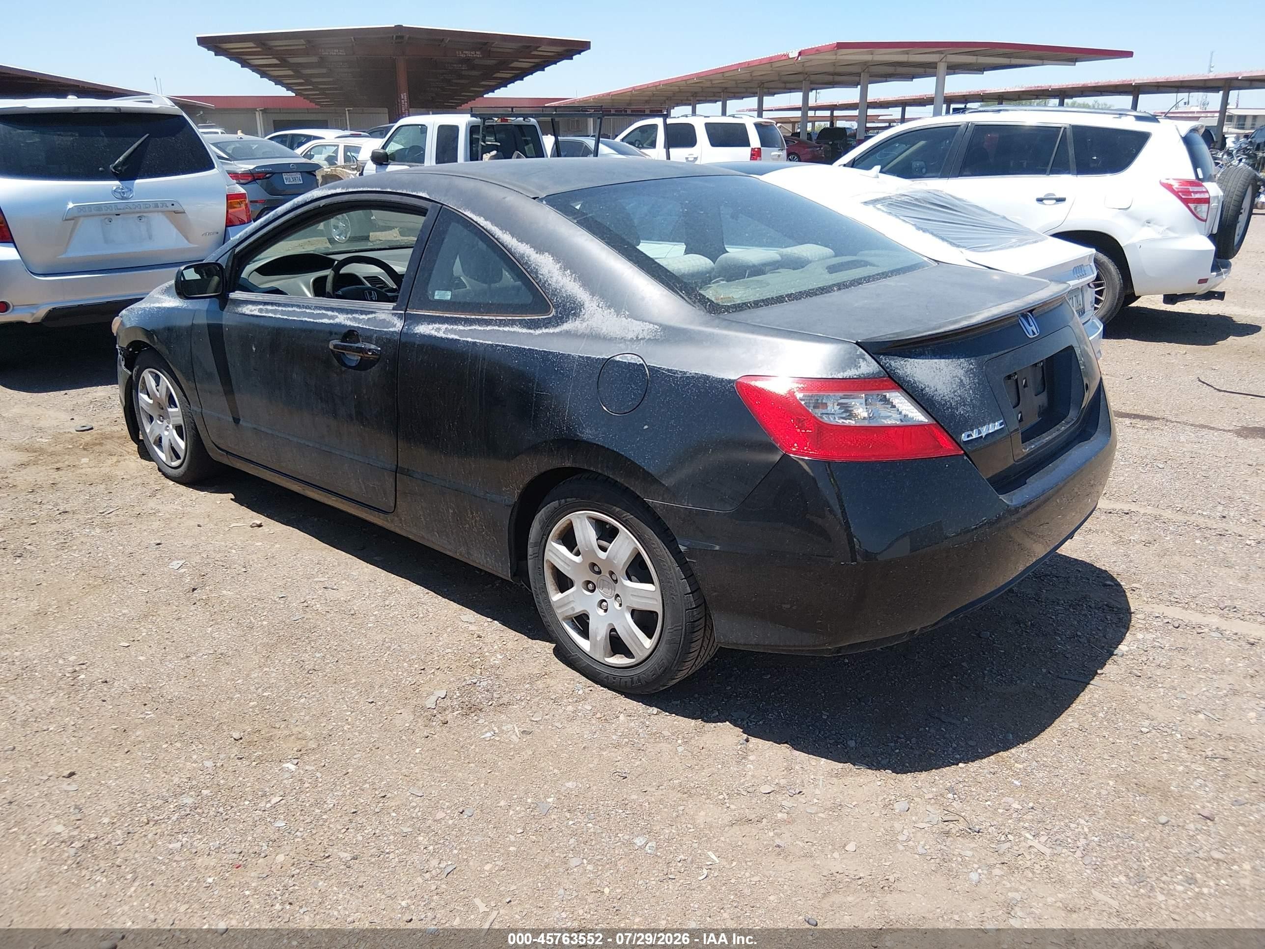 2009 Honda Civic Lx Black vin: 2HGFG12659H524123