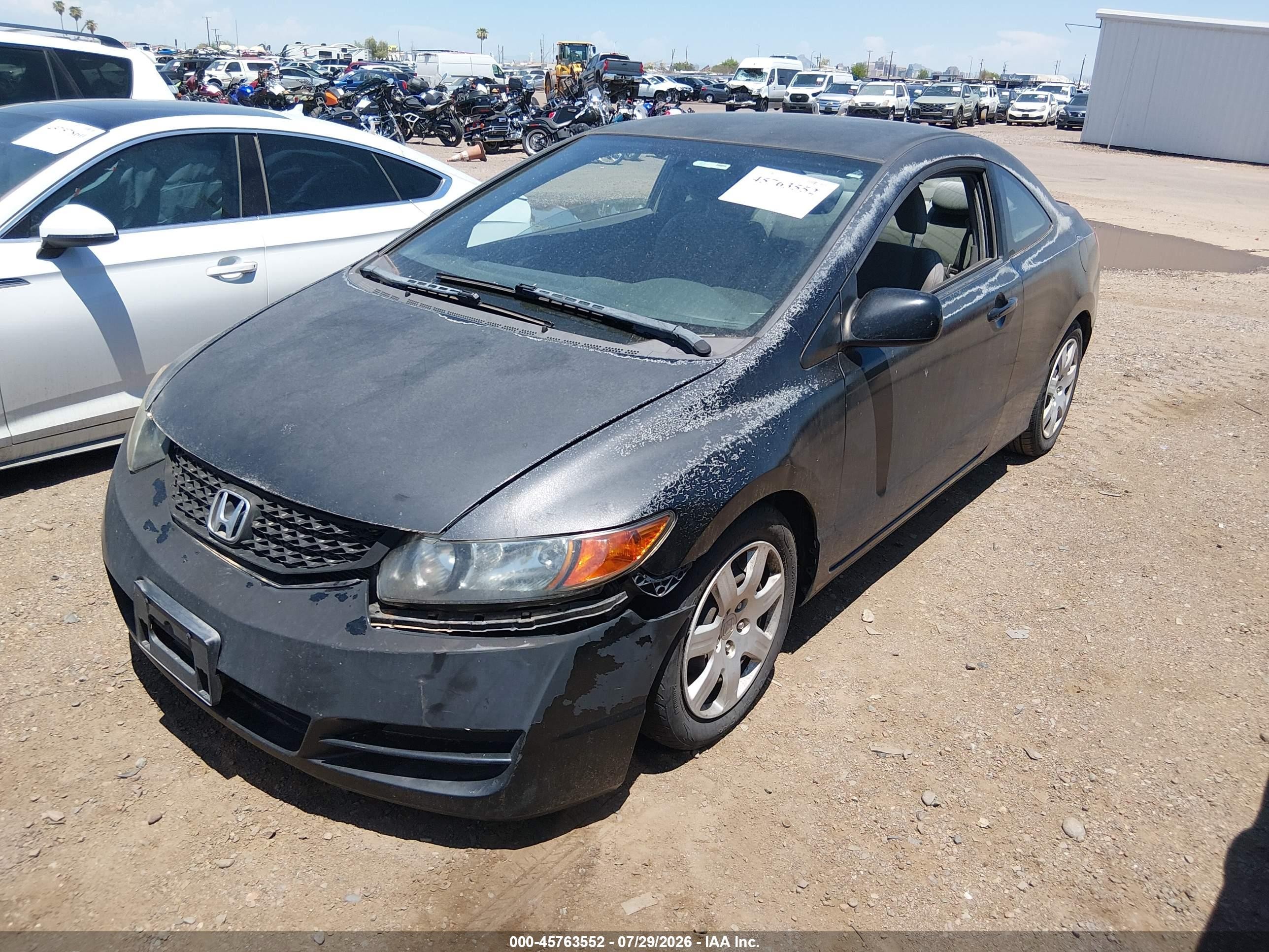 2009 Honda Civic Lx Black vin: 2HGFG12659H524123