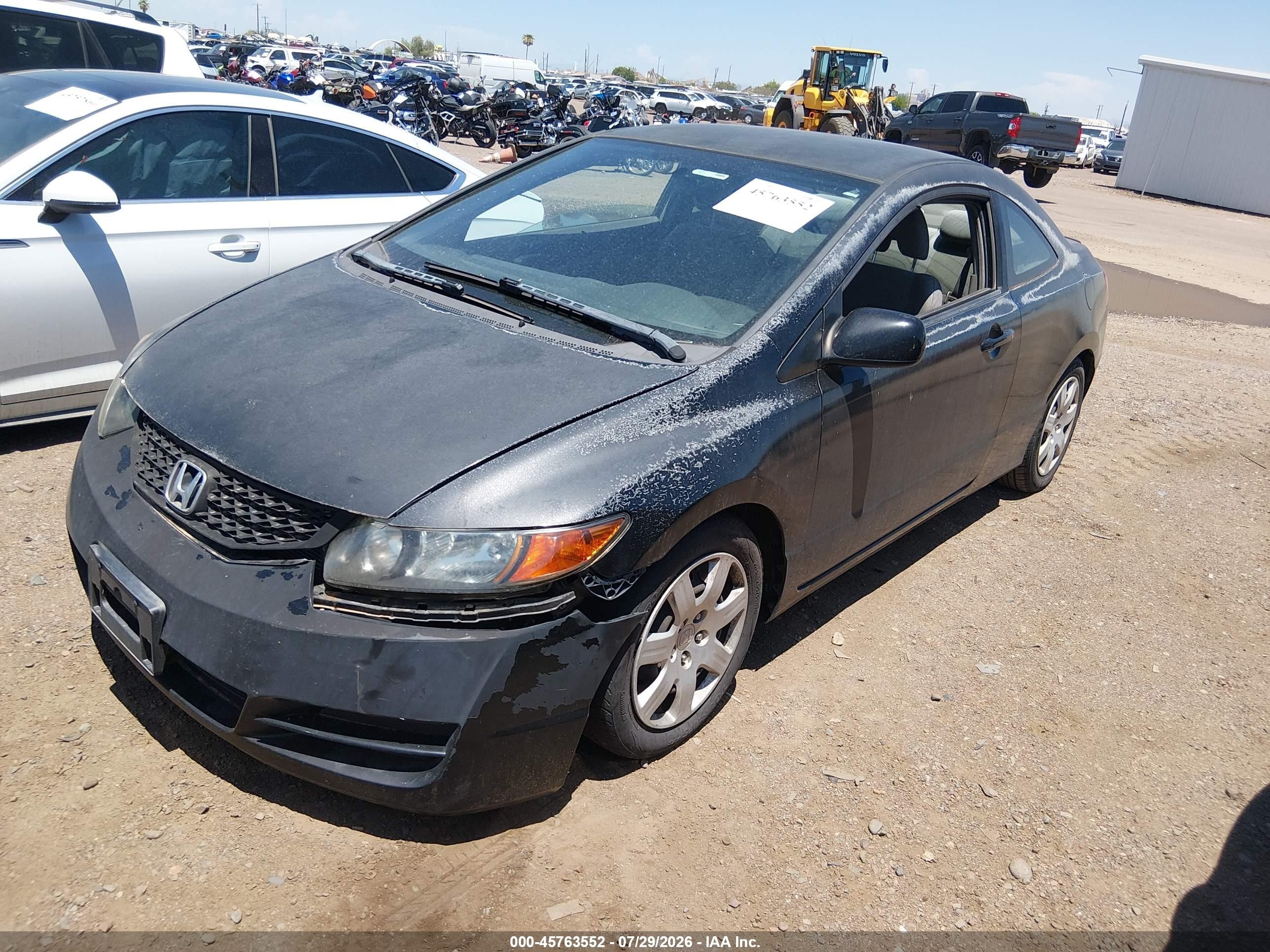 2009 Honda Civic Lx Black vin: 2HGFG12659H524123