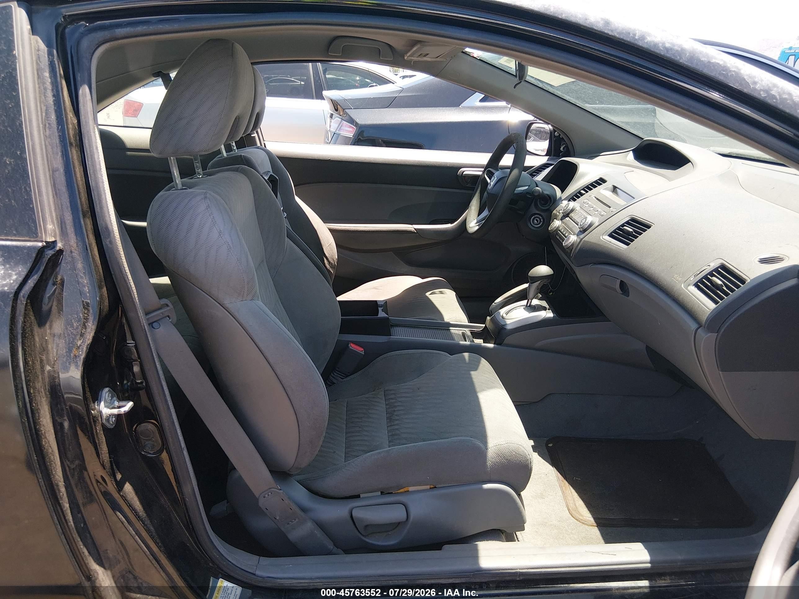 2009 Honda Civic Lx Black vin: 2HGFG12659H524123