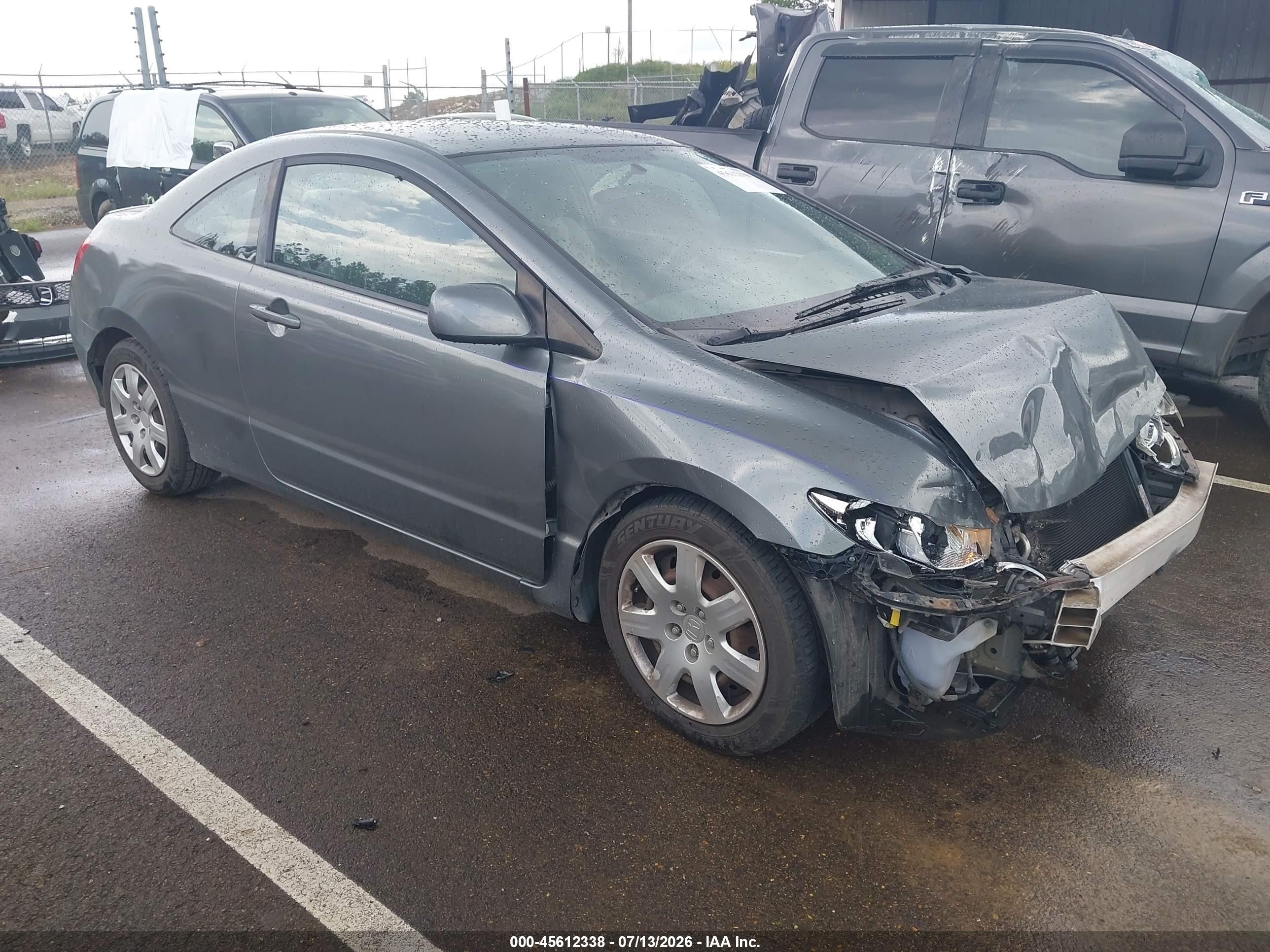 2009 Honda Civic Lx Gray vin: 2HGFG12659H528883