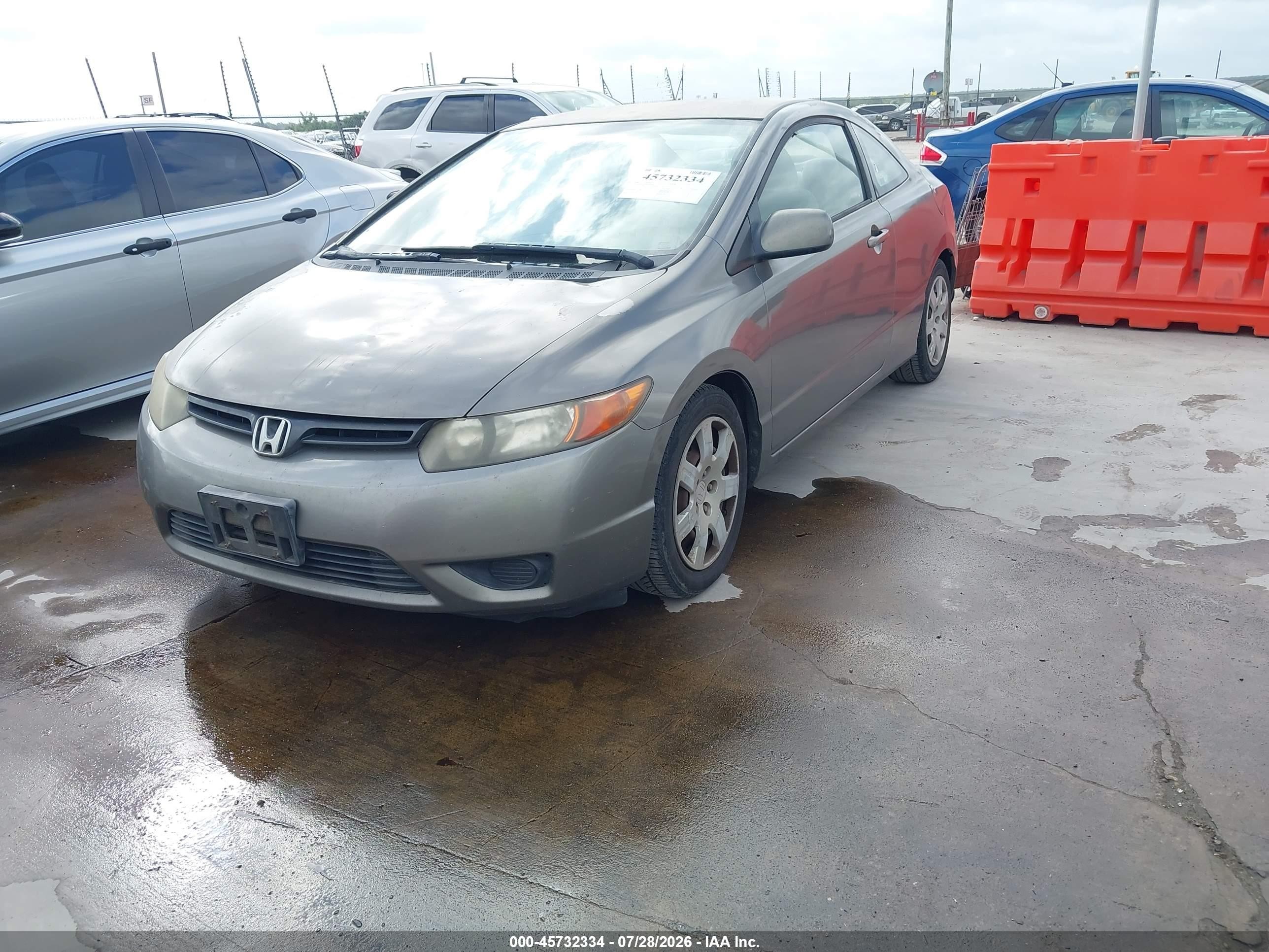 2006 Honda Civic Lx Brown vin: 2HGFG12666H529522
