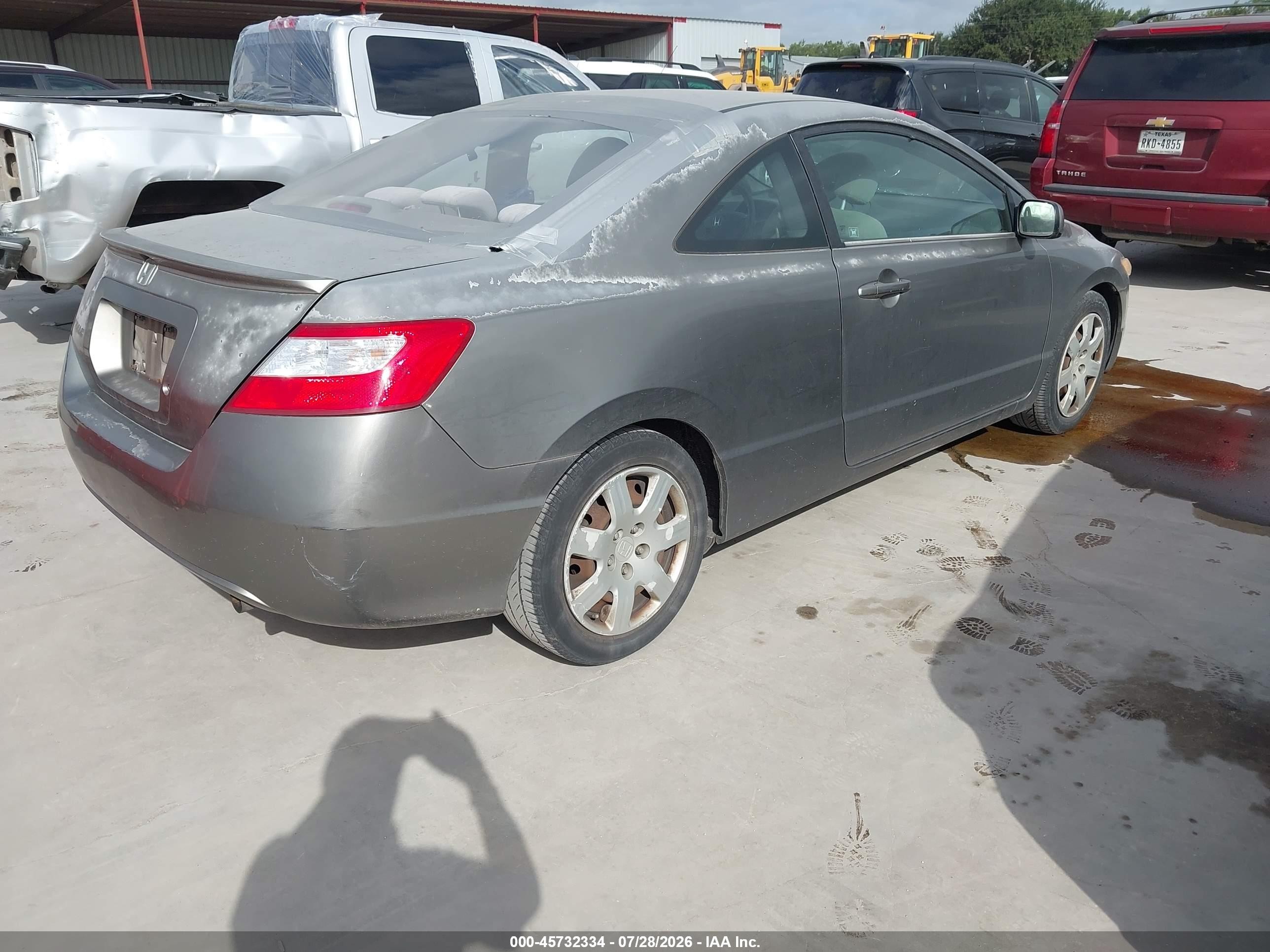 2006 Honda Civic Lx Brown vin: 2HGFG12666H529522