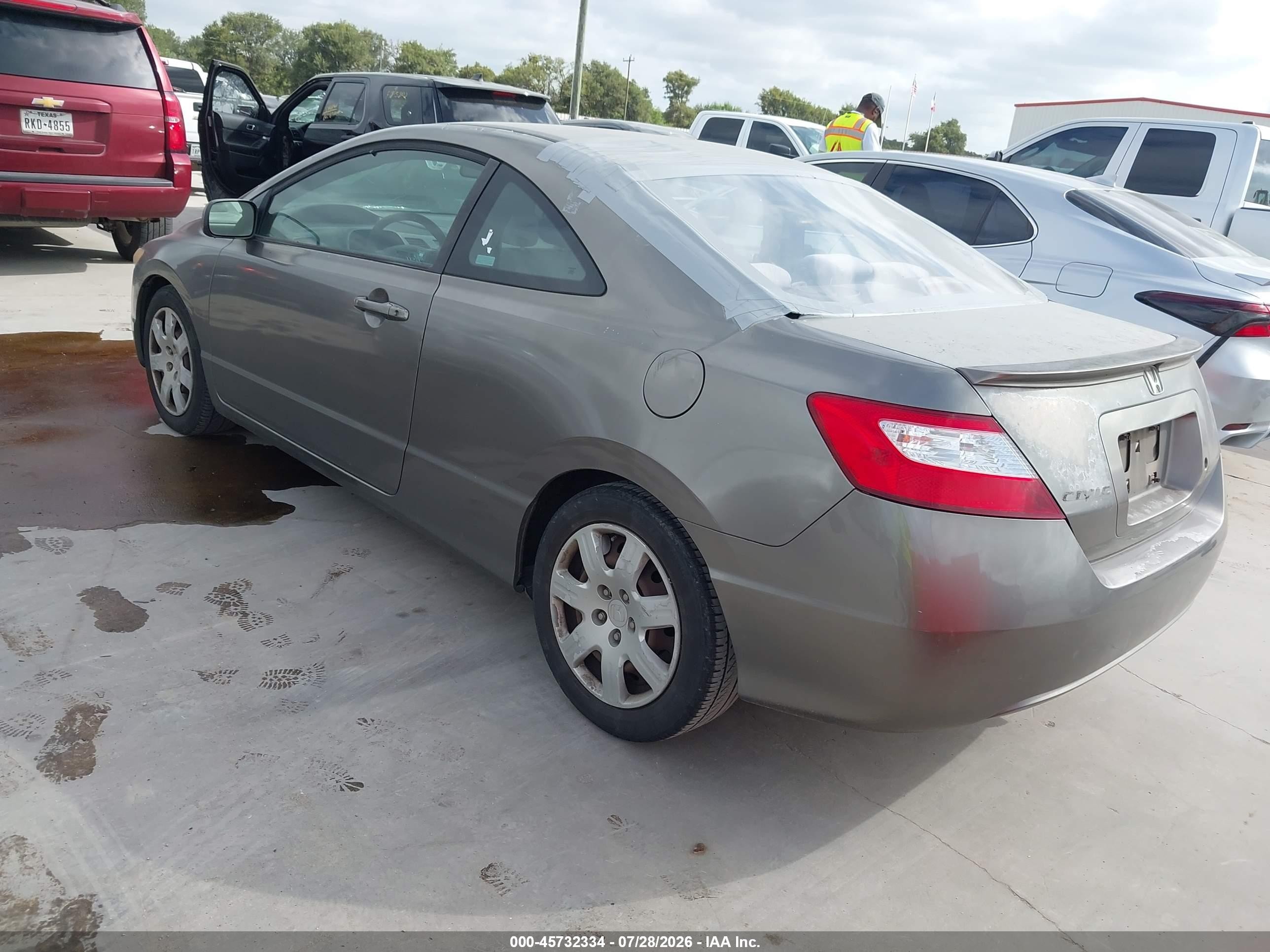 2006 Honda Civic Lx Brown vin: 2HGFG12666H529522