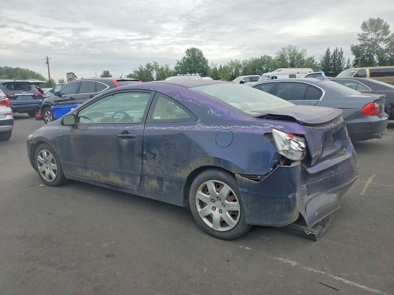2006 Honda Civic Lx Blue vin: 2HGFG12666H570197