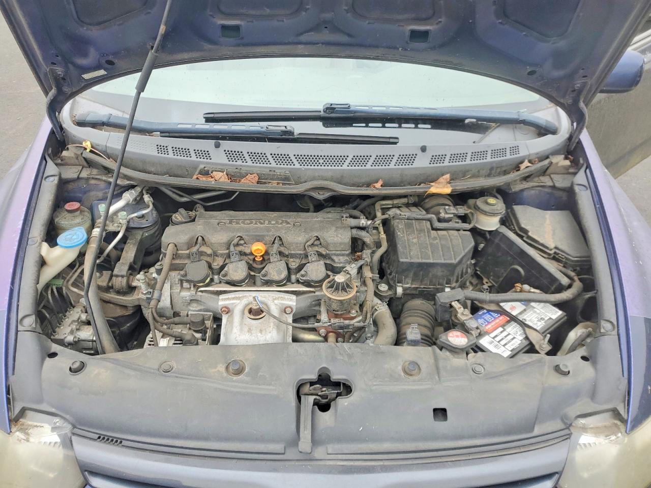 2006 Honda Civic Lx Blue vin: 2HGFG12666H570197