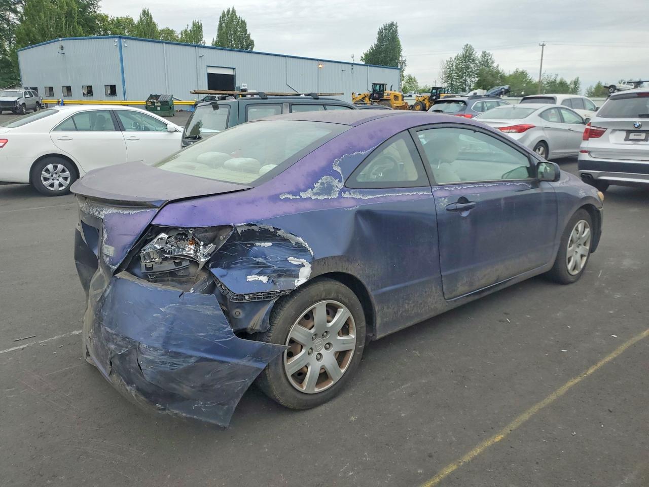 2006 Honda Civic Lx Blue vin: 2HGFG12666H570197