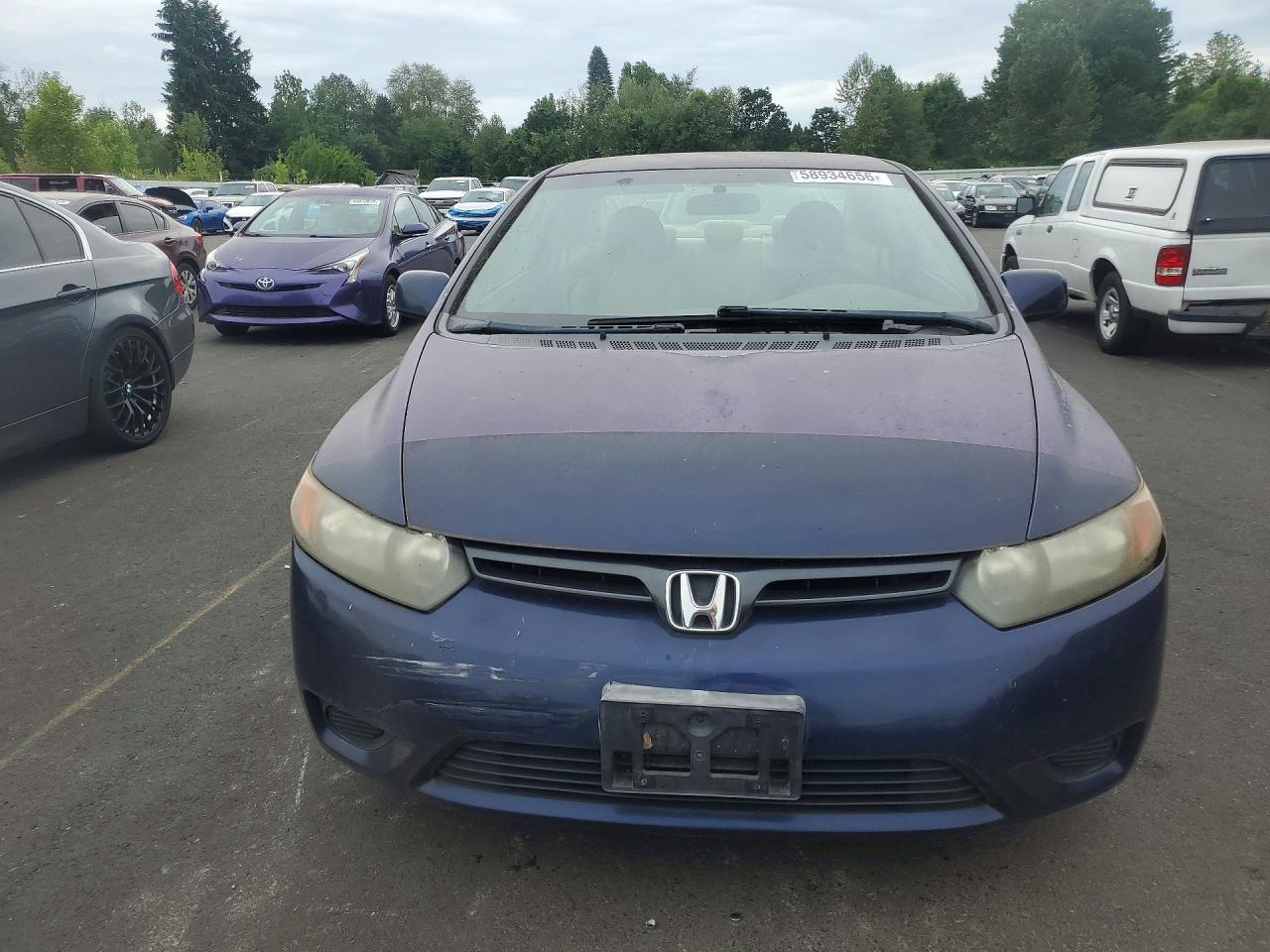 2006 Honda Civic Lx Blue vin: 2HGFG12666H570197
