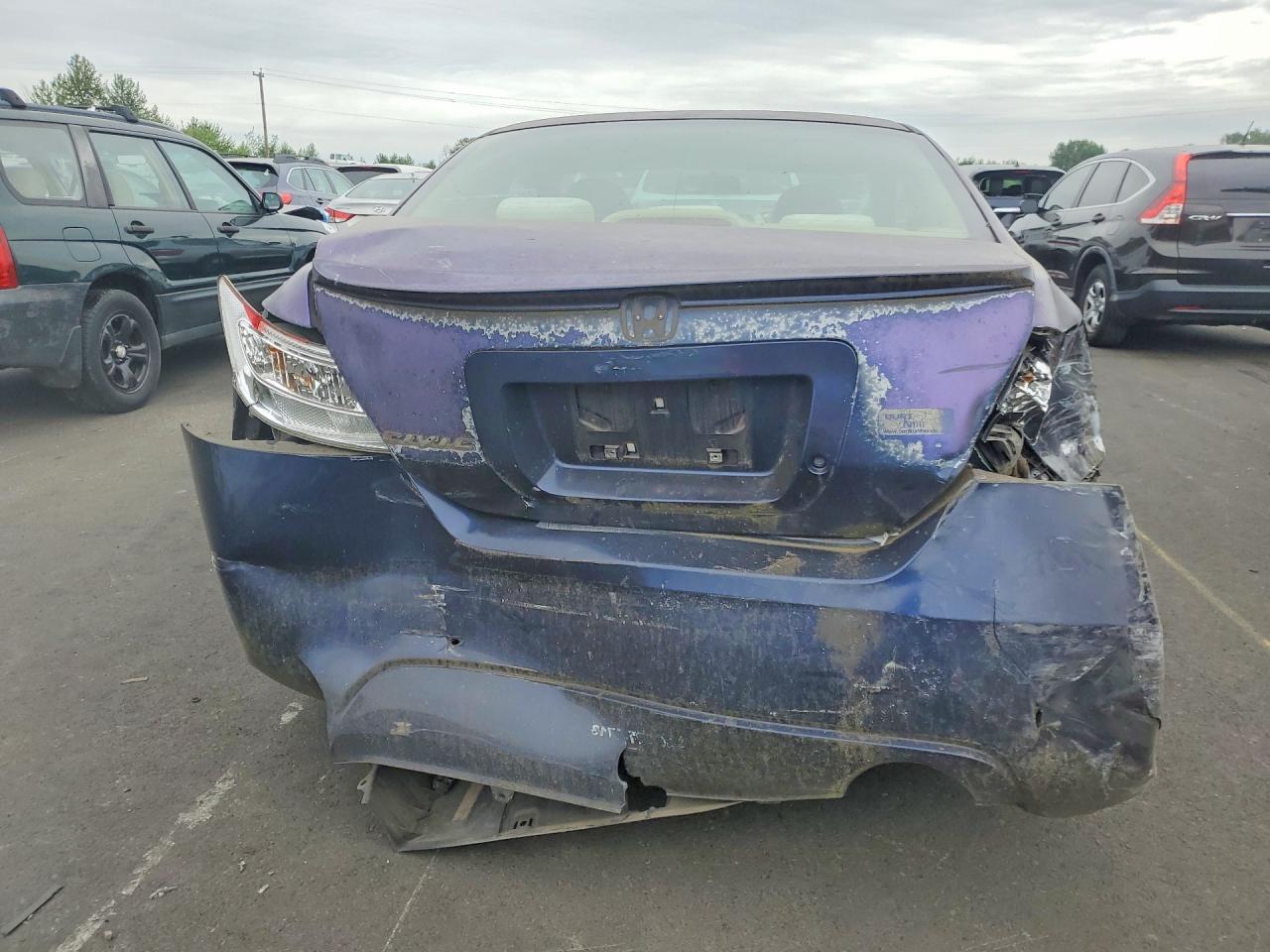 2006 Honda Civic Lx Blue vin: 2HGFG12666H570197
