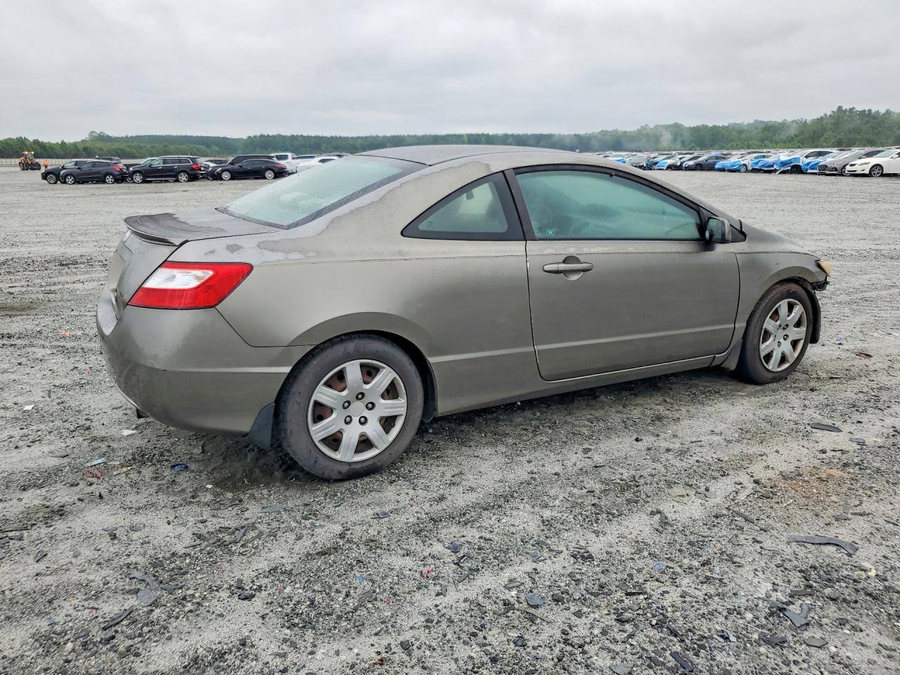 2007 Honda Civic Lx Gray vin: 2HGFG12667H507814