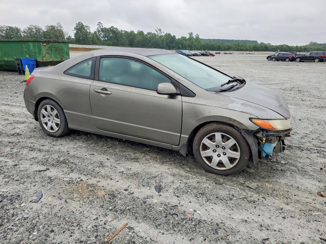 2007 Honda Civic Lx Gray vin: 2HGFG12667H507814