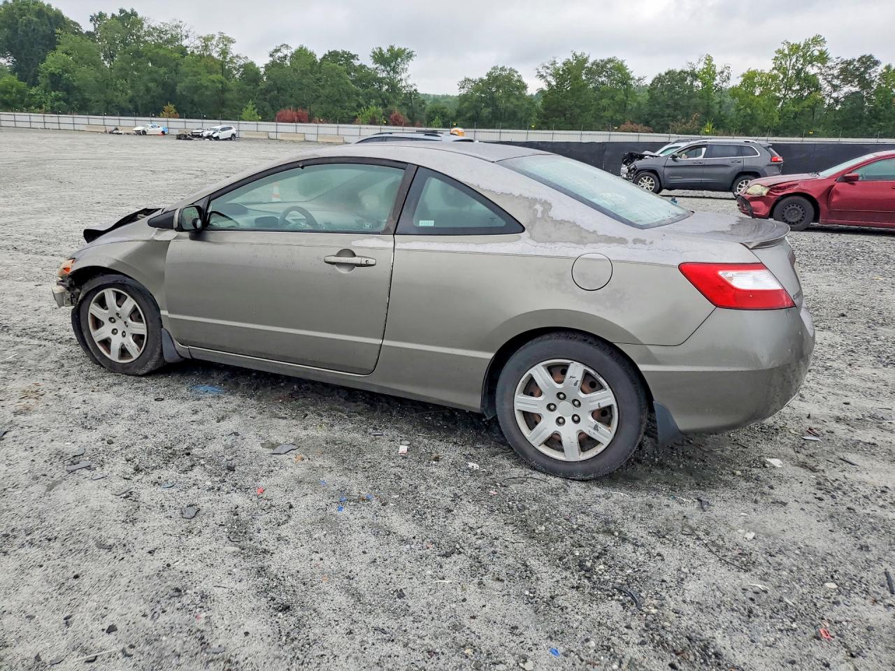 2007 Honda Civic Lx Gray vin: 2HGFG12667H507814