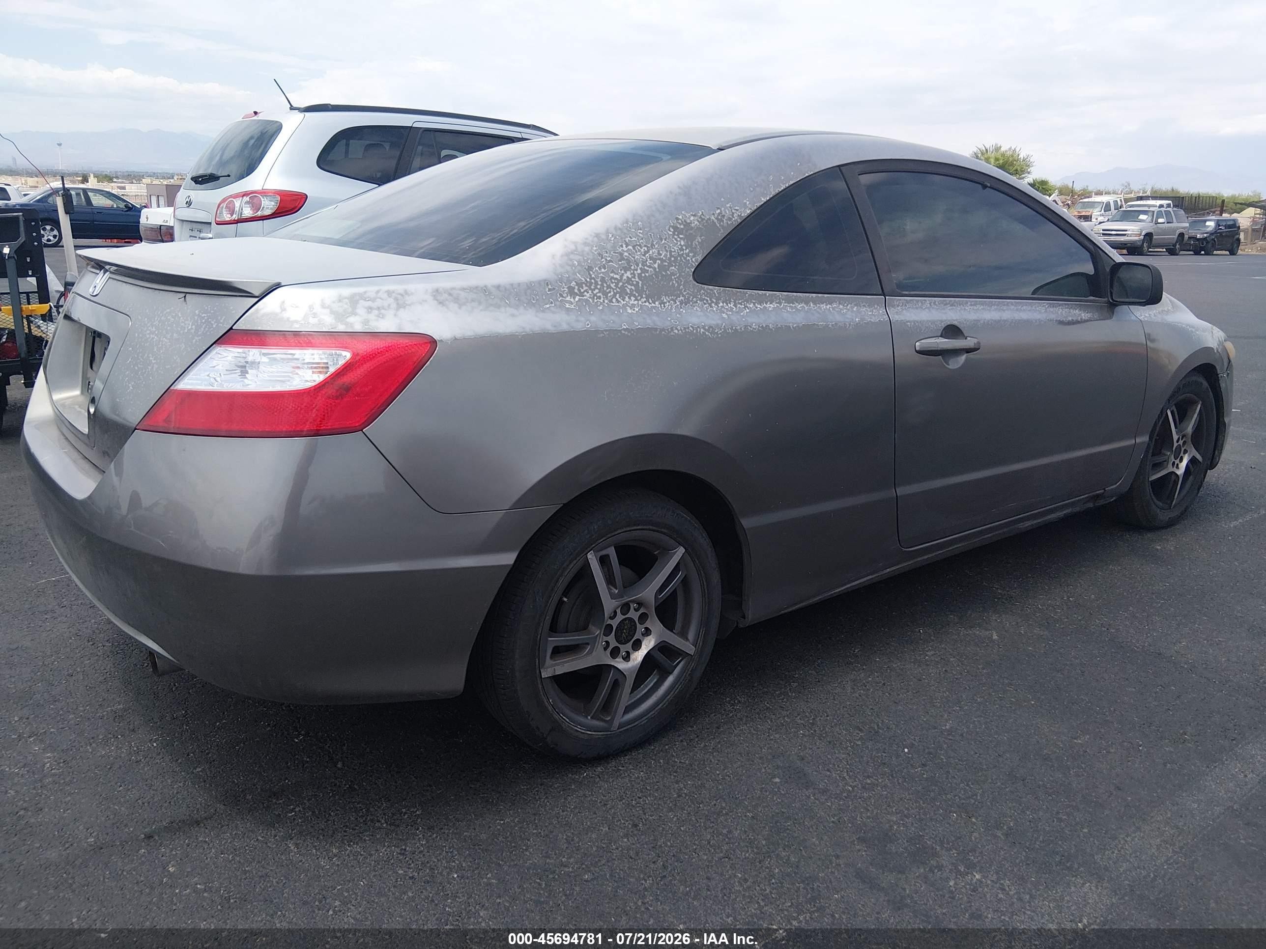 2007 Honda Civic Lx Silver vin: 2HGFG12667H510132