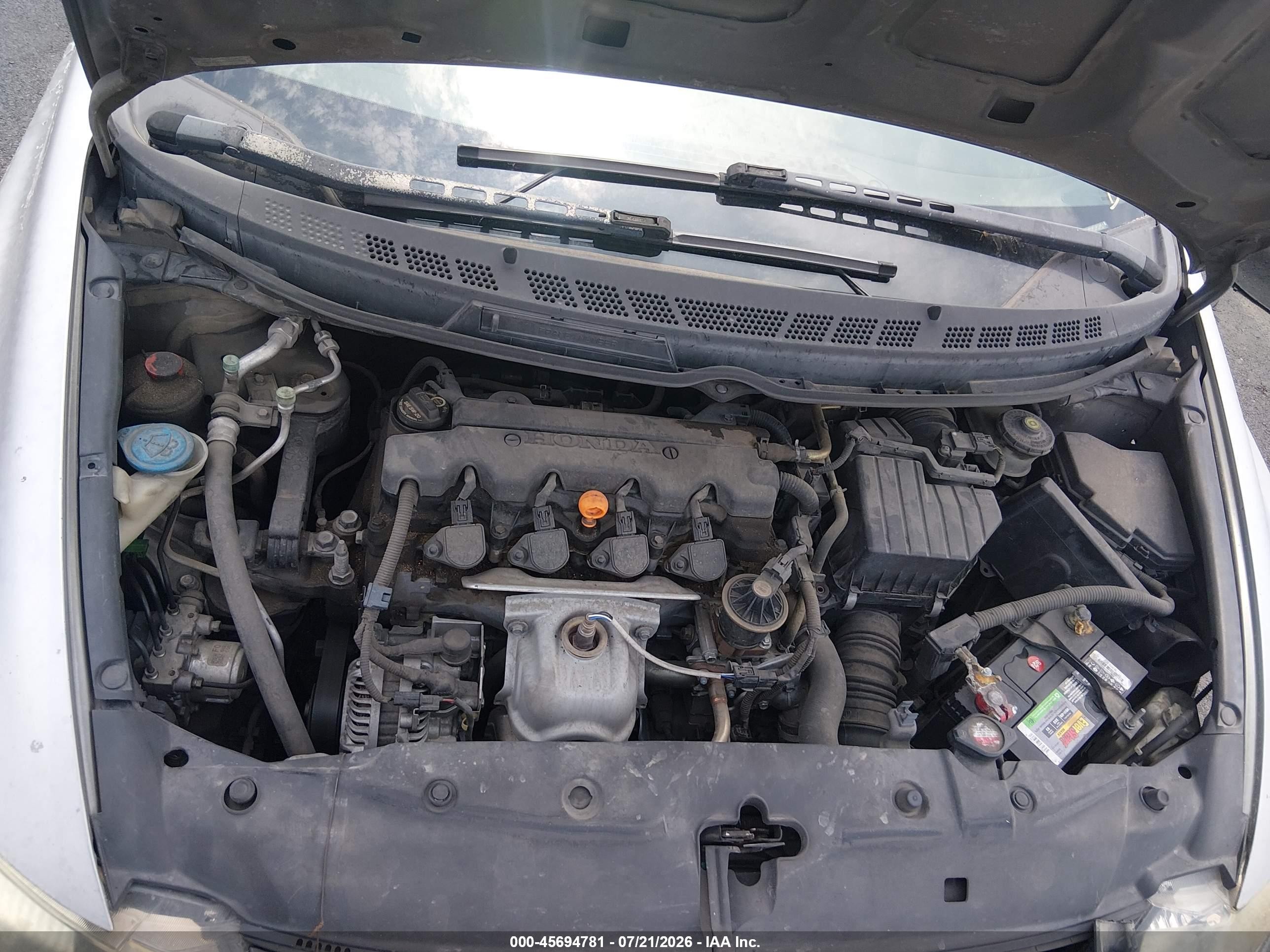 2007 Honda Civic Lx Silver vin: 2HGFG12667H510132