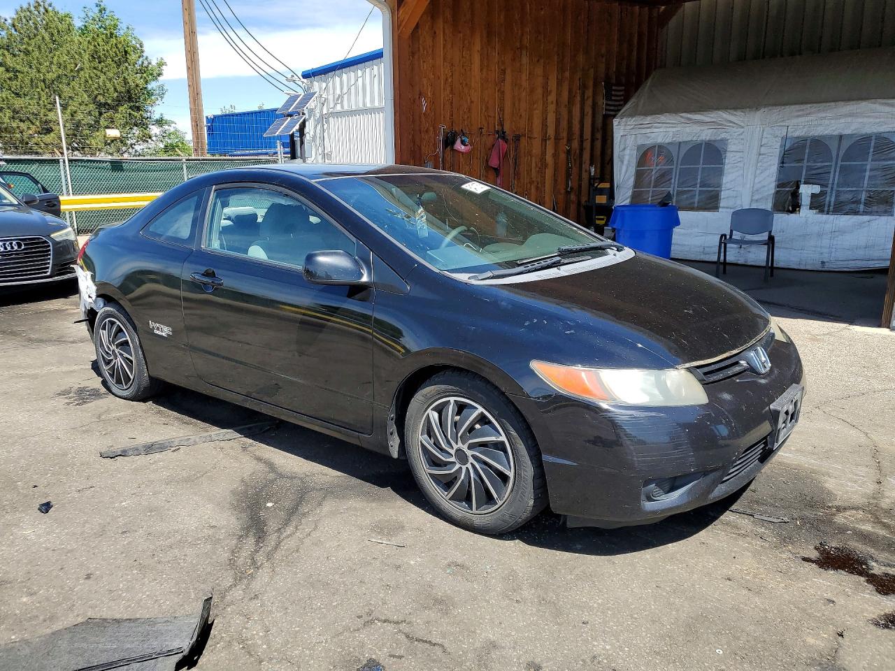 2007 Honda Civic Lx Черный vin: 2HGFG12667H553966