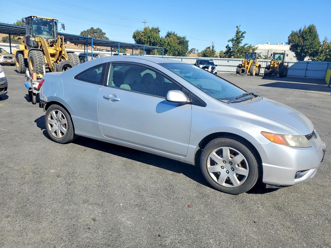 2007 Honda Civic Lx Silver vin: 2HGFG12667H558939