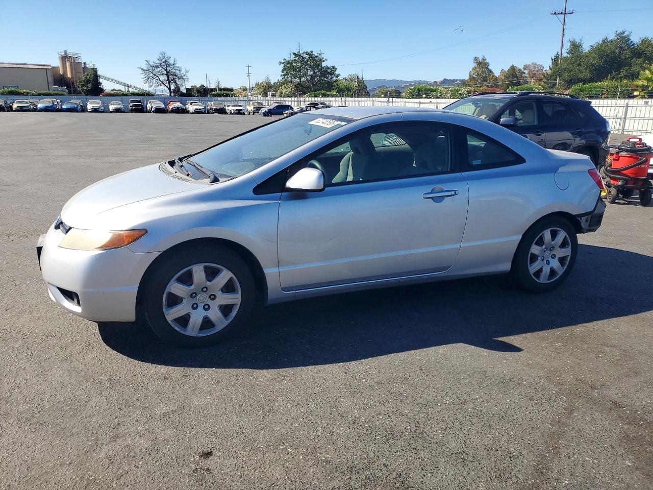 2007 Honda Civic Lx Silver vin: 2HGFG12667H558939