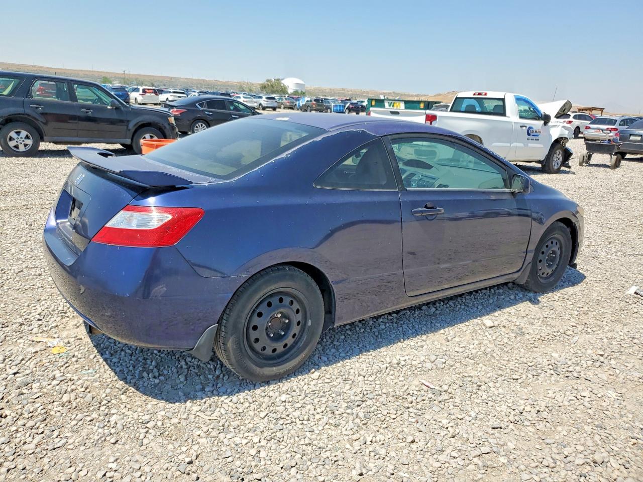 2007 Honda Civic Lx Blue vin: 2HGFG12667H562909