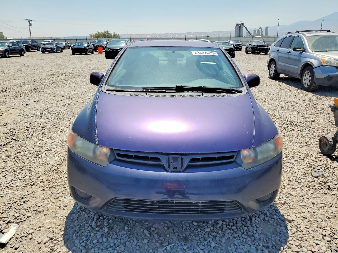 2007 Honda Civic Lx Blue vin: 2HGFG12667H562909