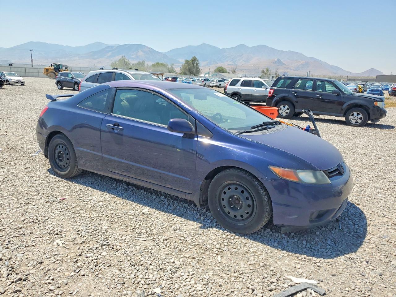 2007 Honda Civic Lx Blue vin: 2HGFG12667H562909