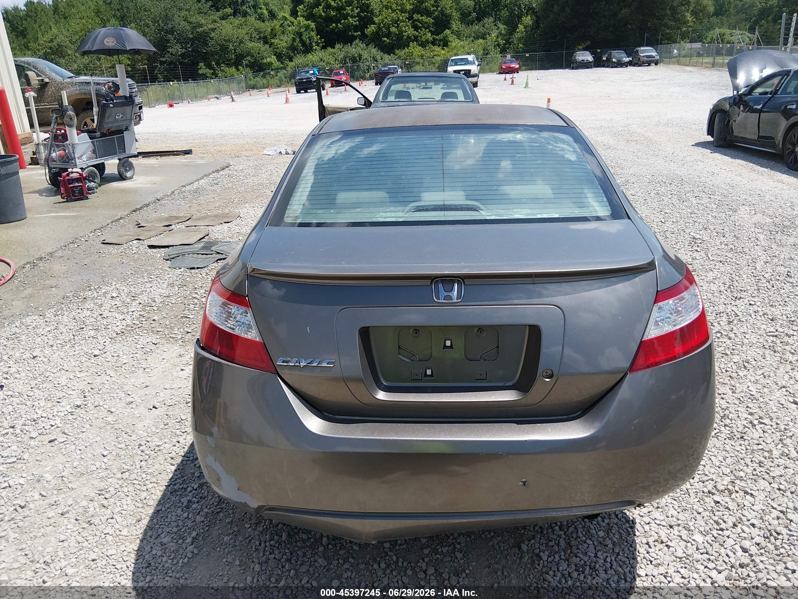 2007 Honda Civic Lx Gray vin: 2HGFG12667H571108