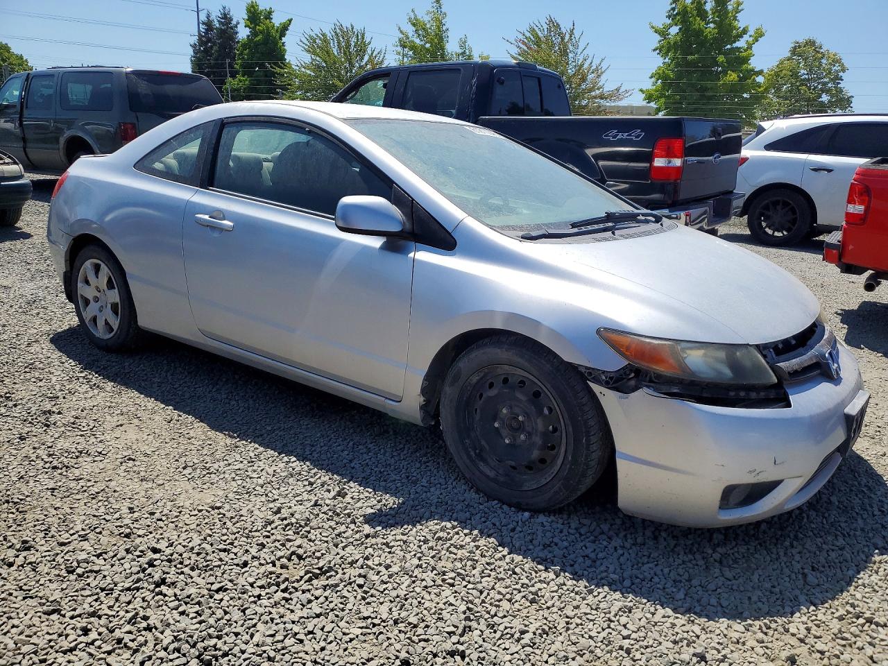 2007 Honda Civic Ex Silver vin: 2HGFG12667H577197
