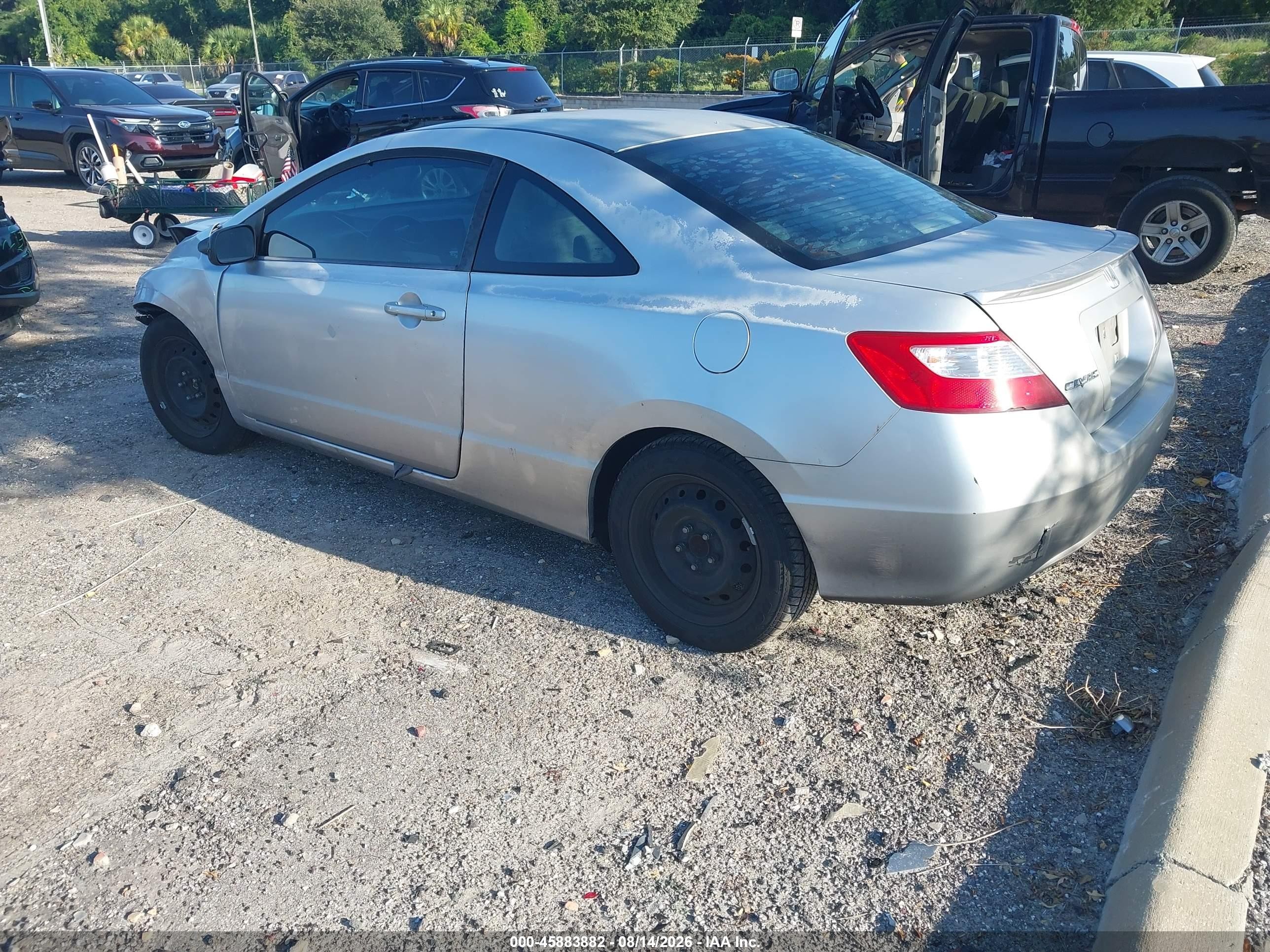 2008 Honda Civic Lx Серебряный vin: 2HGFG12668H538482