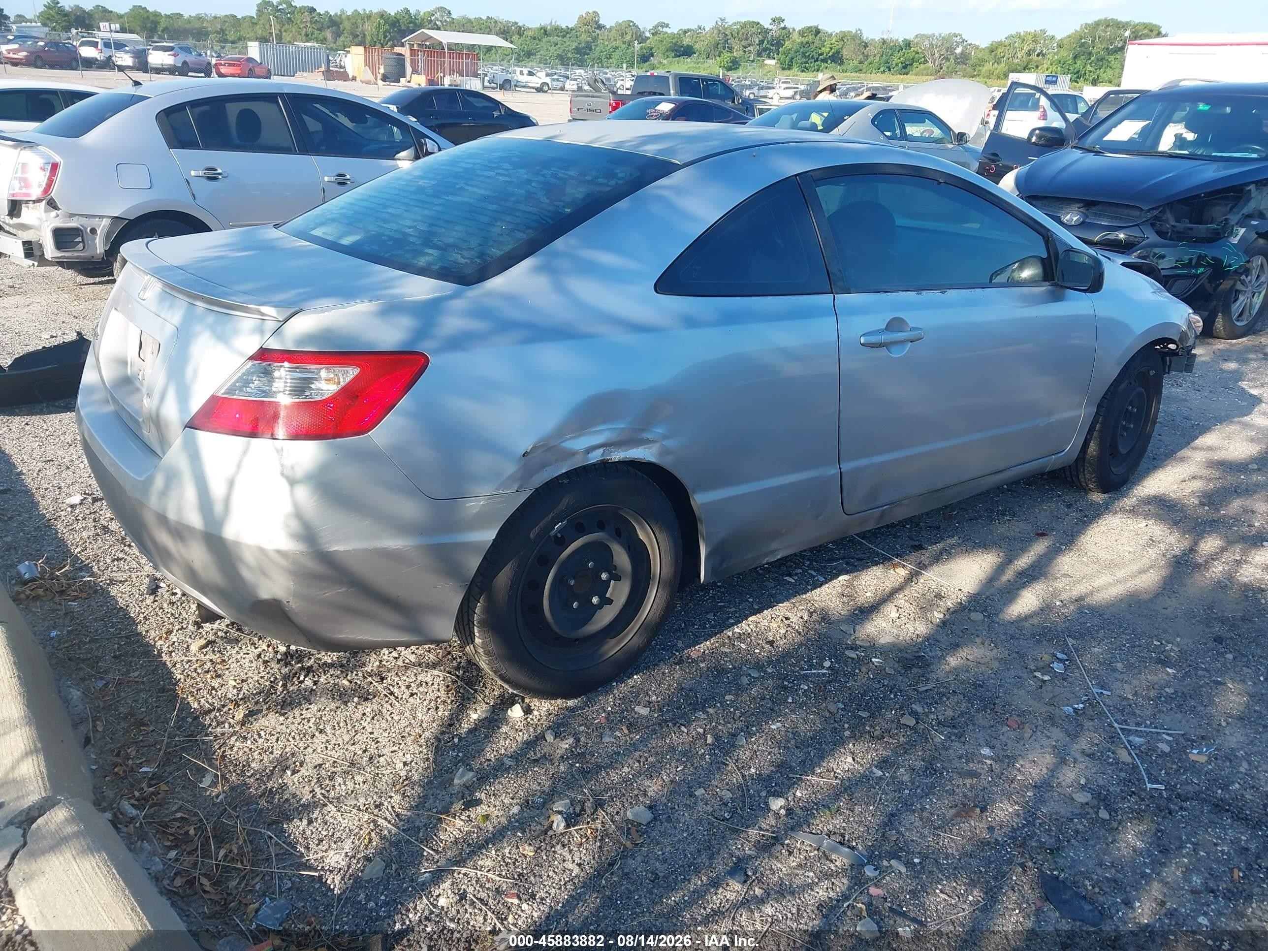 2008 Honda Civic Lx Серебряный vin: 2HGFG12668H538482