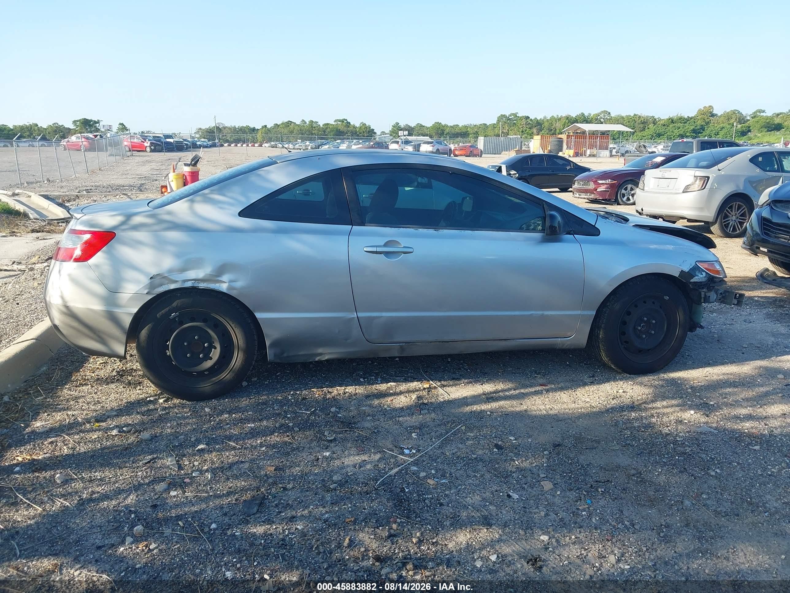2008 Honda Civic Lx Серебряный vin: 2HGFG12668H538482
