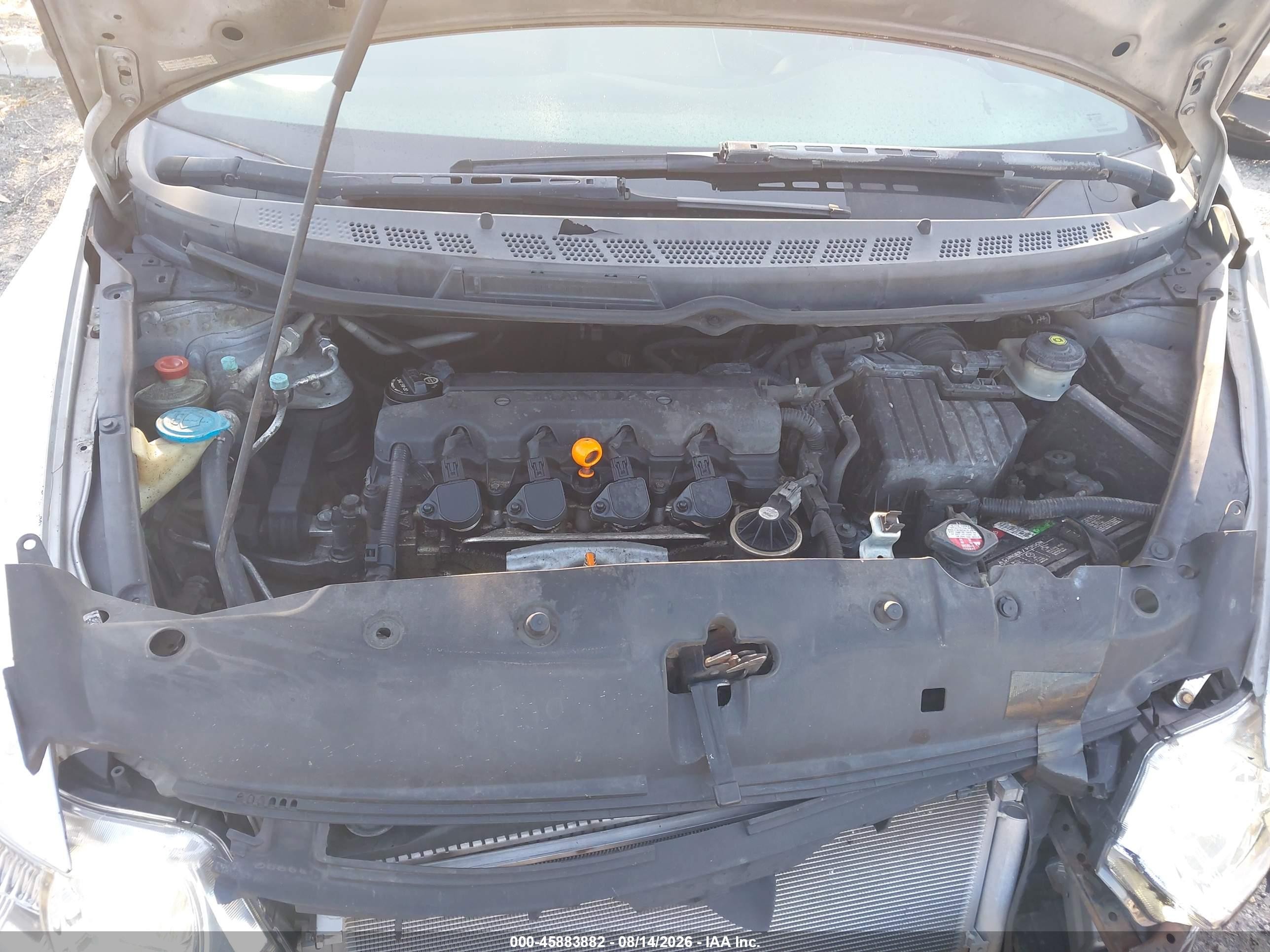 2008 Honda Civic Lx Серебряный vin: 2HGFG12668H538482