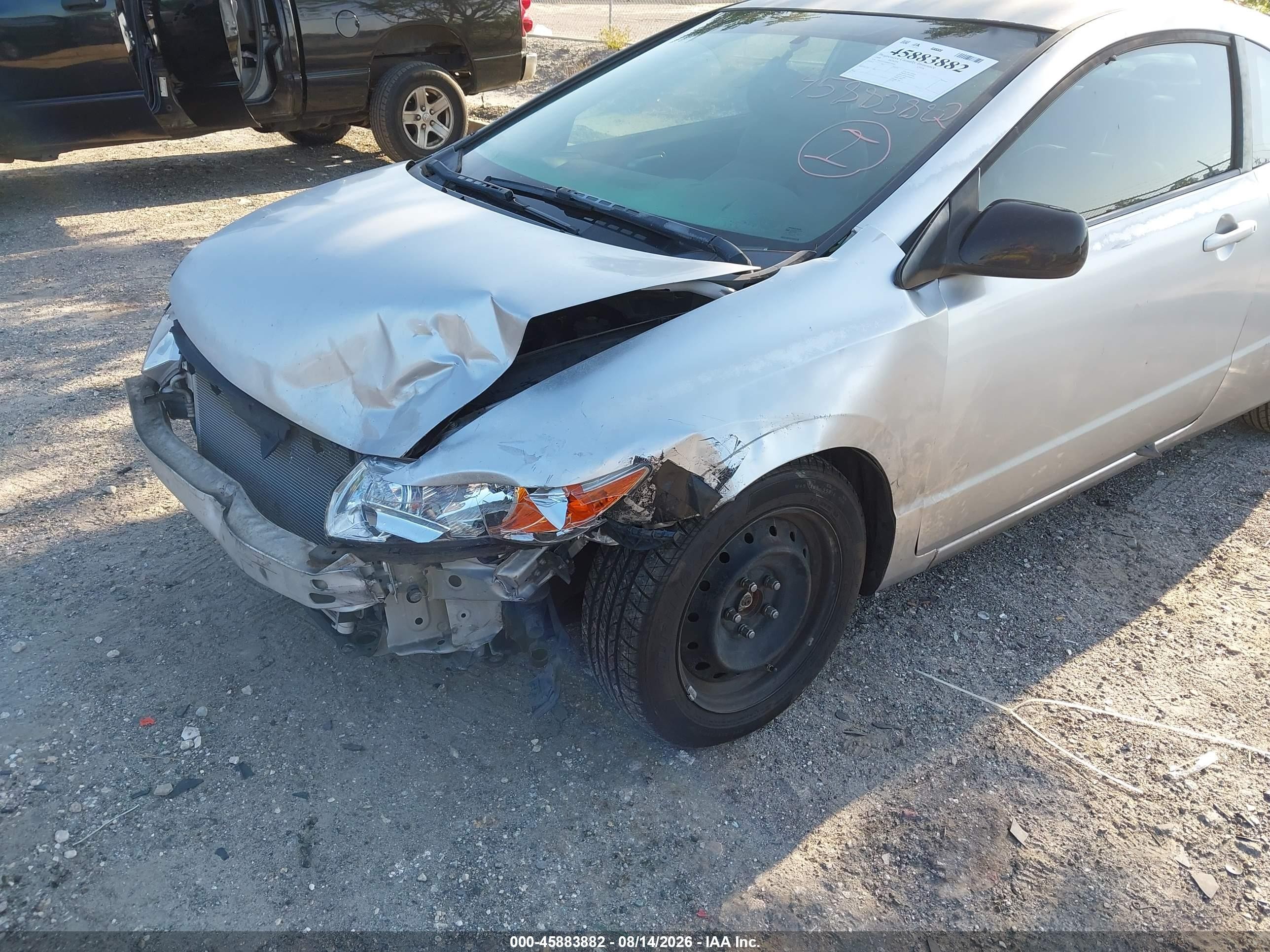 2008 Honda Civic Lx Серебряный vin: 2HGFG12668H538482