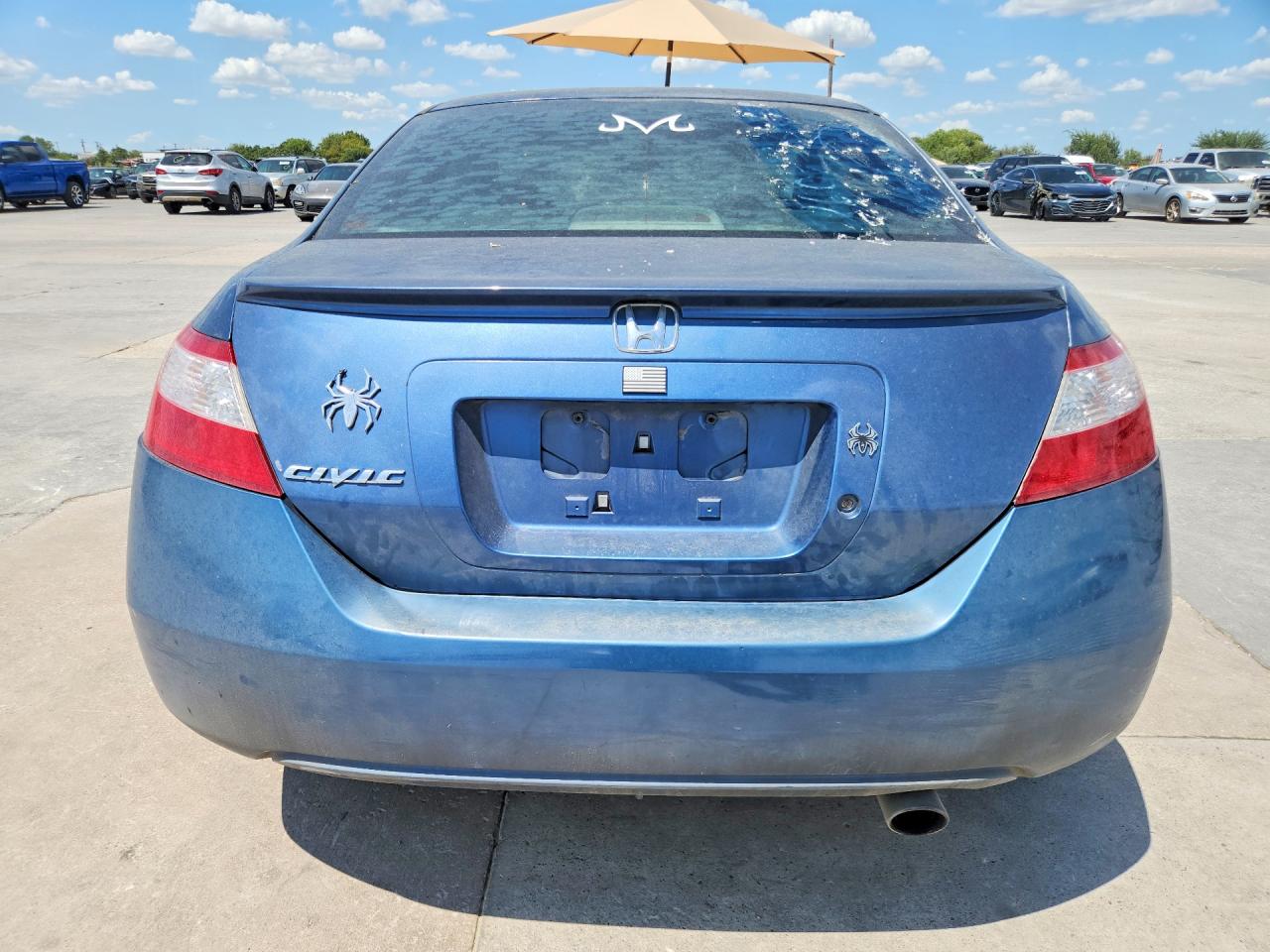 2008 Honda Civic Lx Blue vin: 2HGFG12668H540488