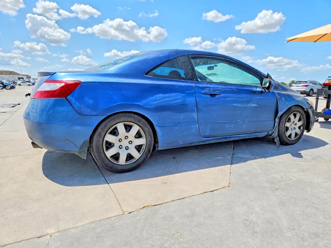2008 Honda Civic Lx Blue vin: 2HGFG12668H540488