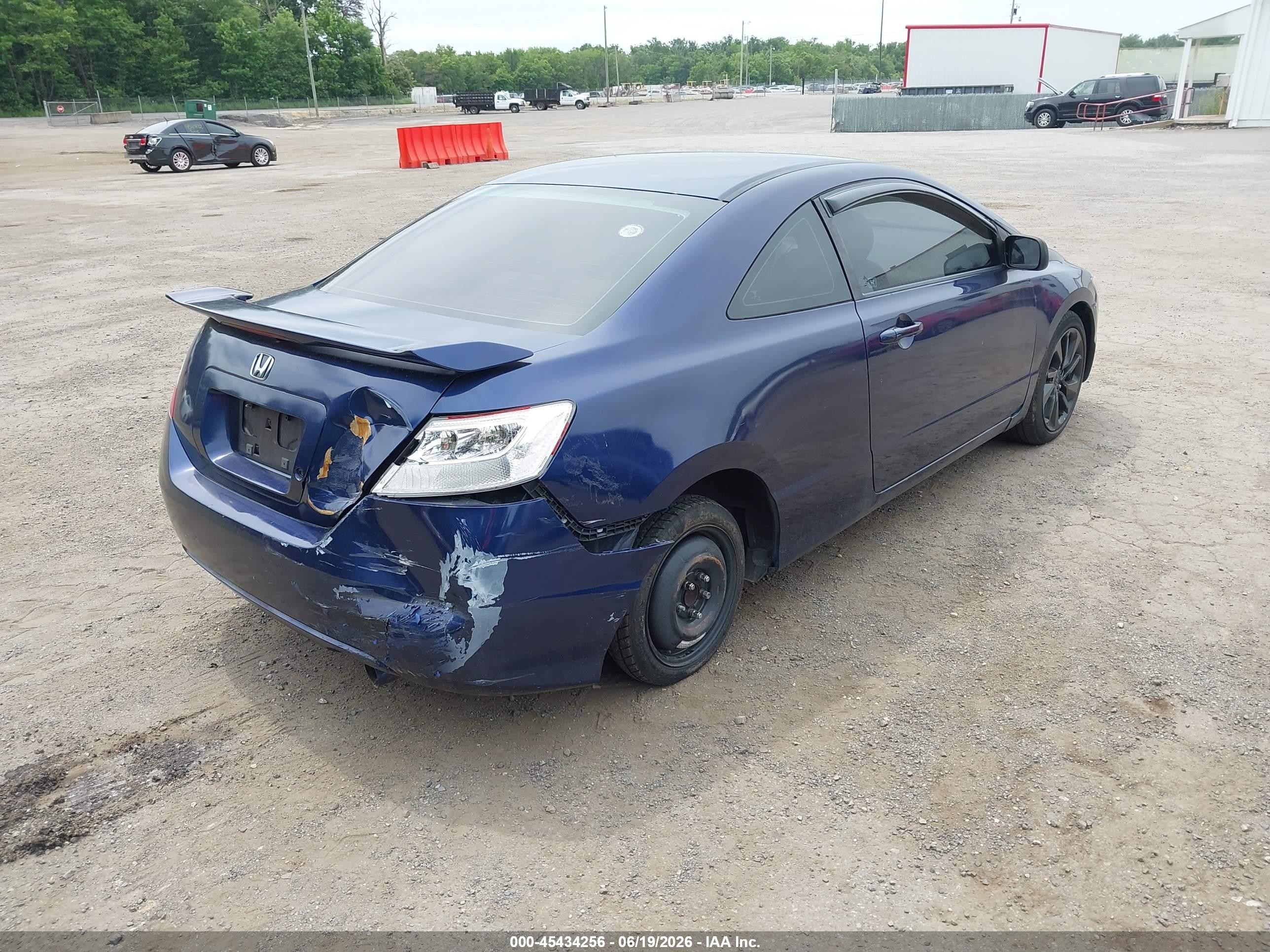 2008 Honda Civic Lx Blue vin: 2HGFG12668H558523