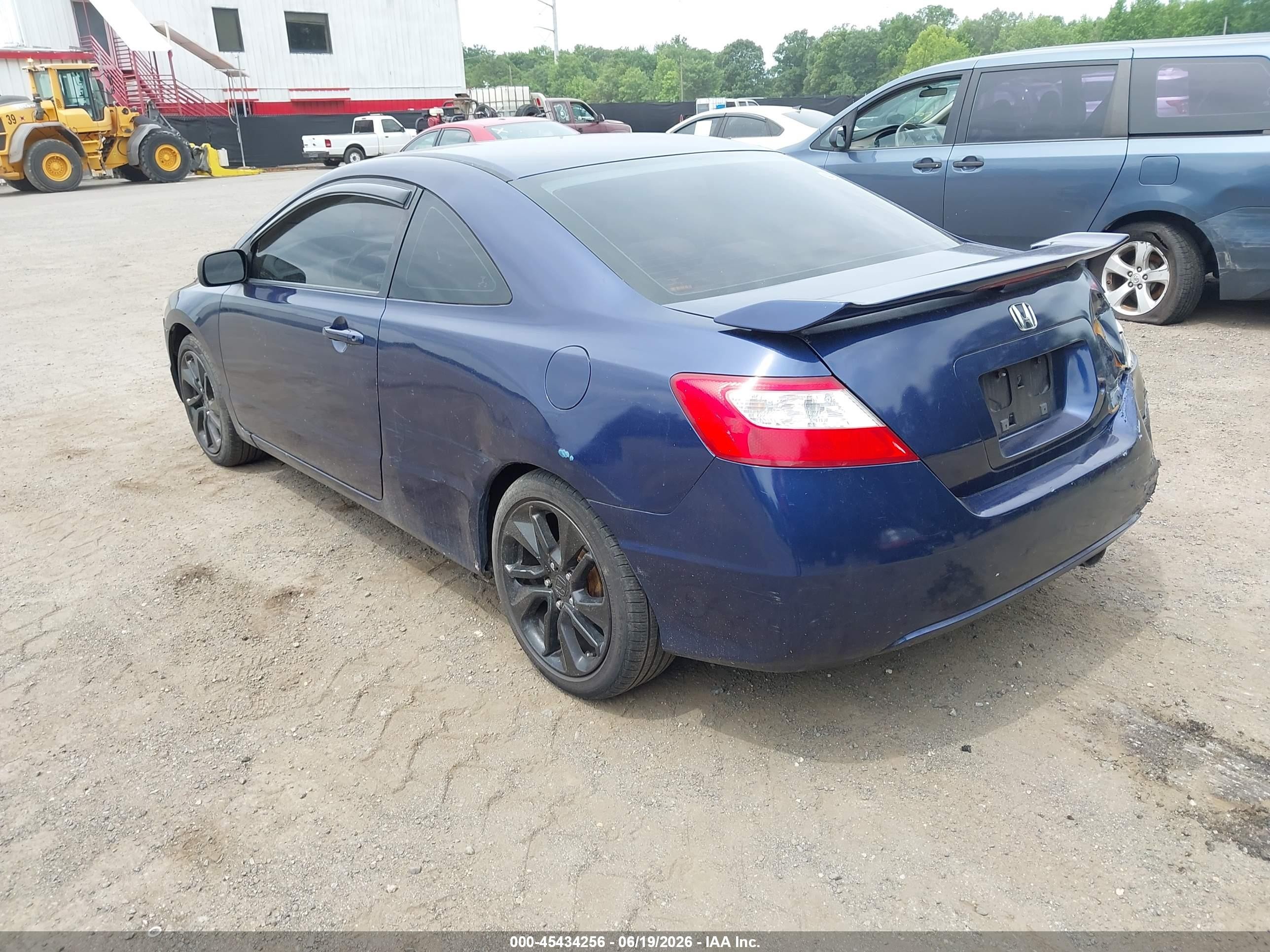 2008 Honda Civic Lx Blue vin: 2HGFG12668H558523
