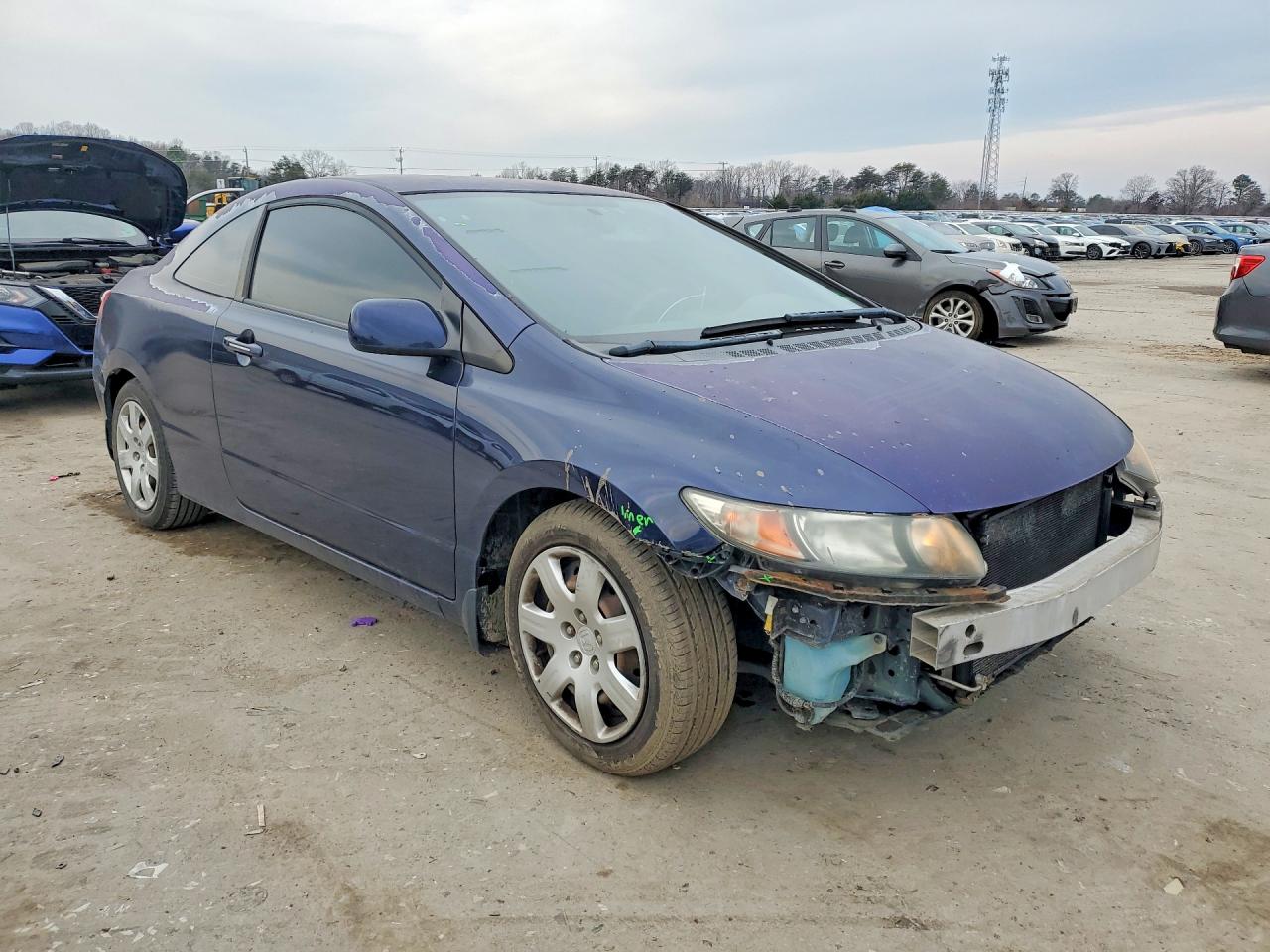 2009 Honda Civic Lx Blue vin: 2HGFG12669H513910