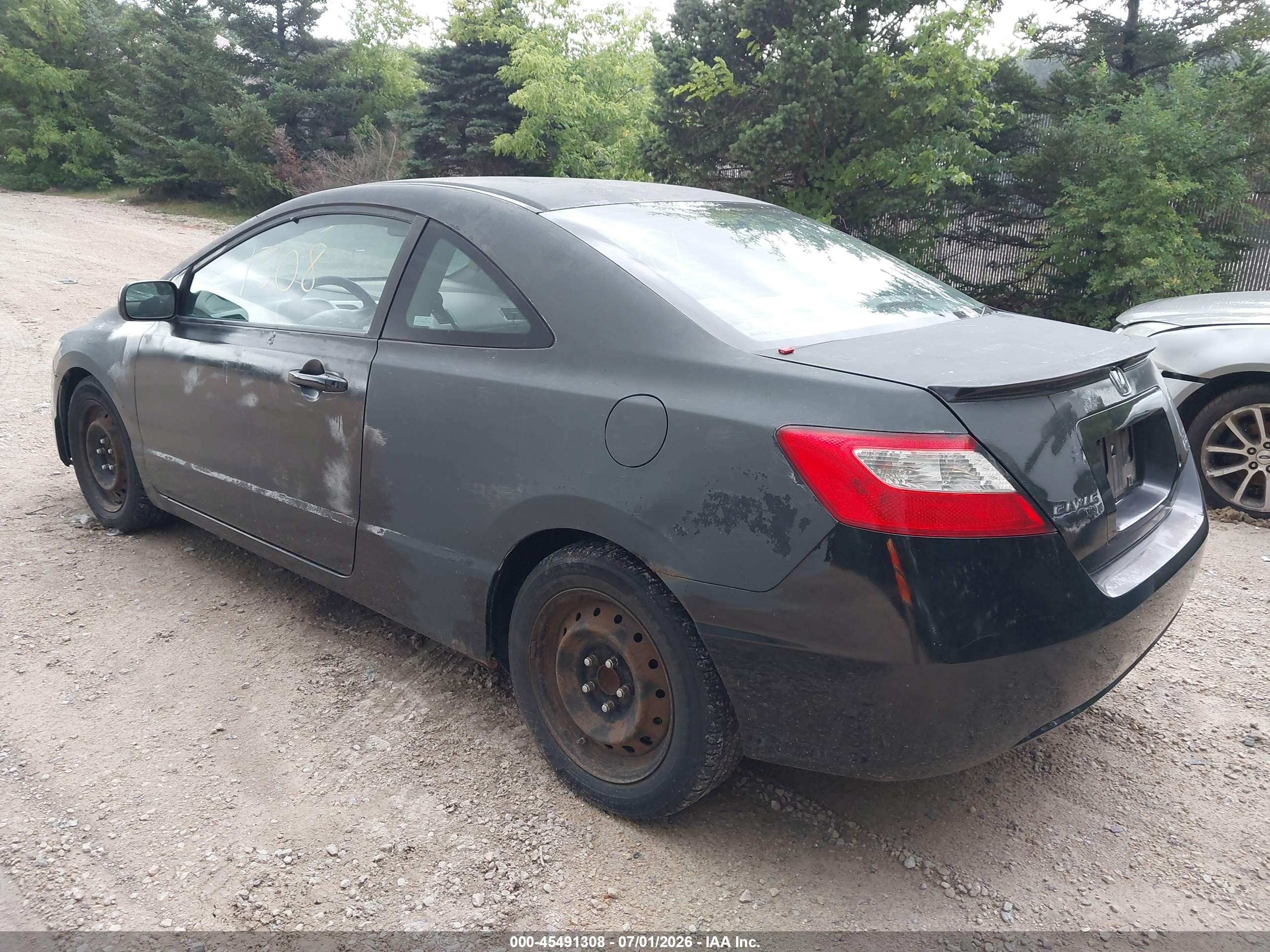 2009 Honda Civic Lx Black vin: 2HGFG12669H531775