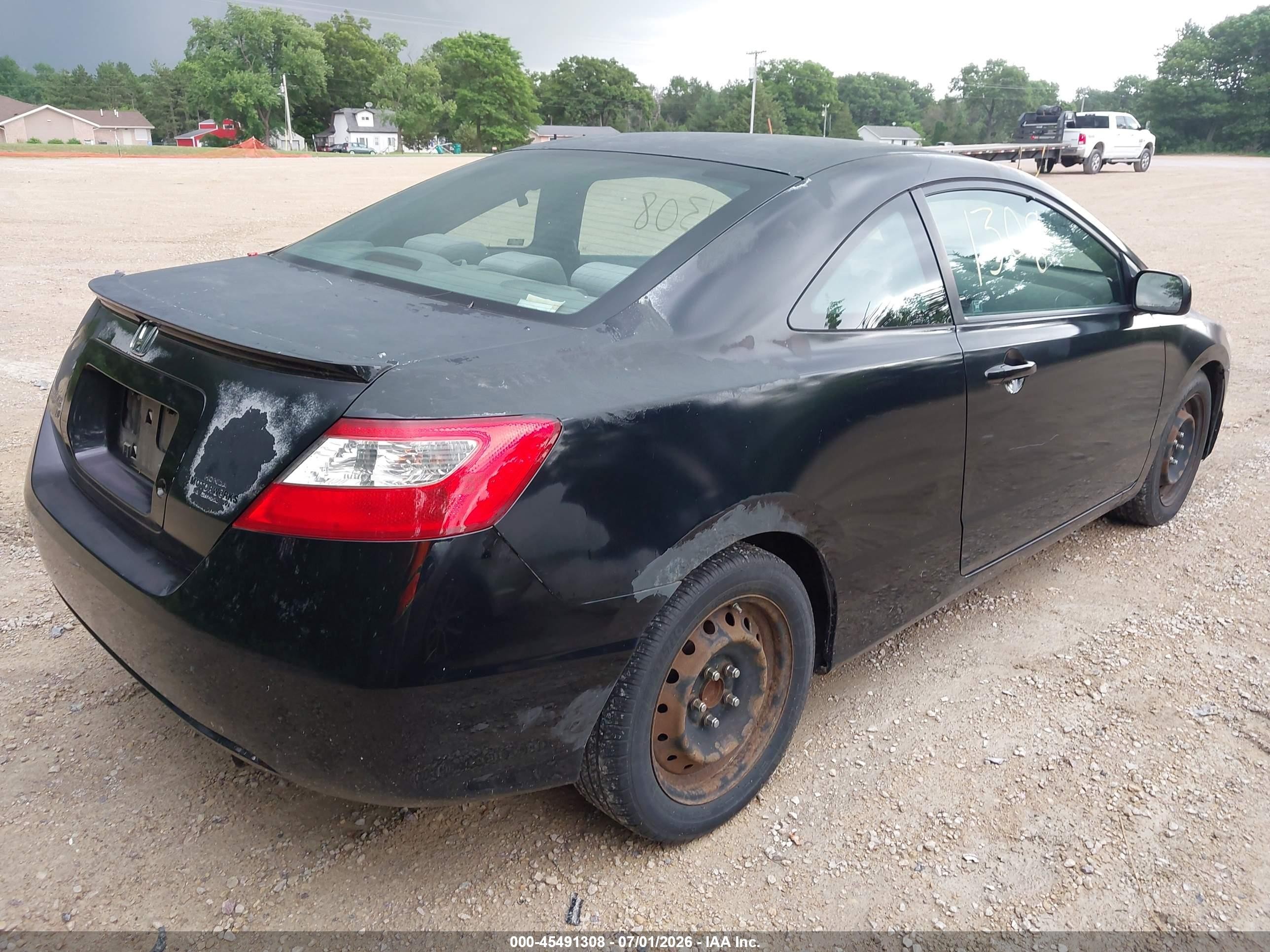 2009 Honda Civic Lx Black vin: 2HGFG12669H531775