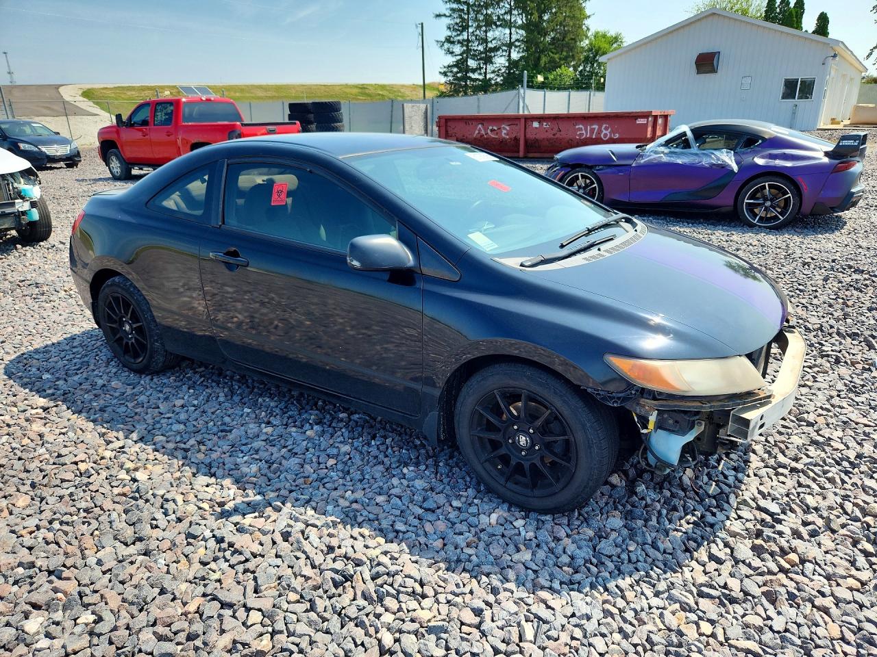 2009 Honda Civic Lx Black vin: 2HGFG12669H533994