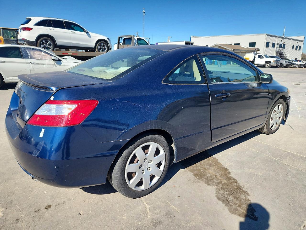 2006 Honda Civic Lx Blue vin: 2HGFG12676H533658